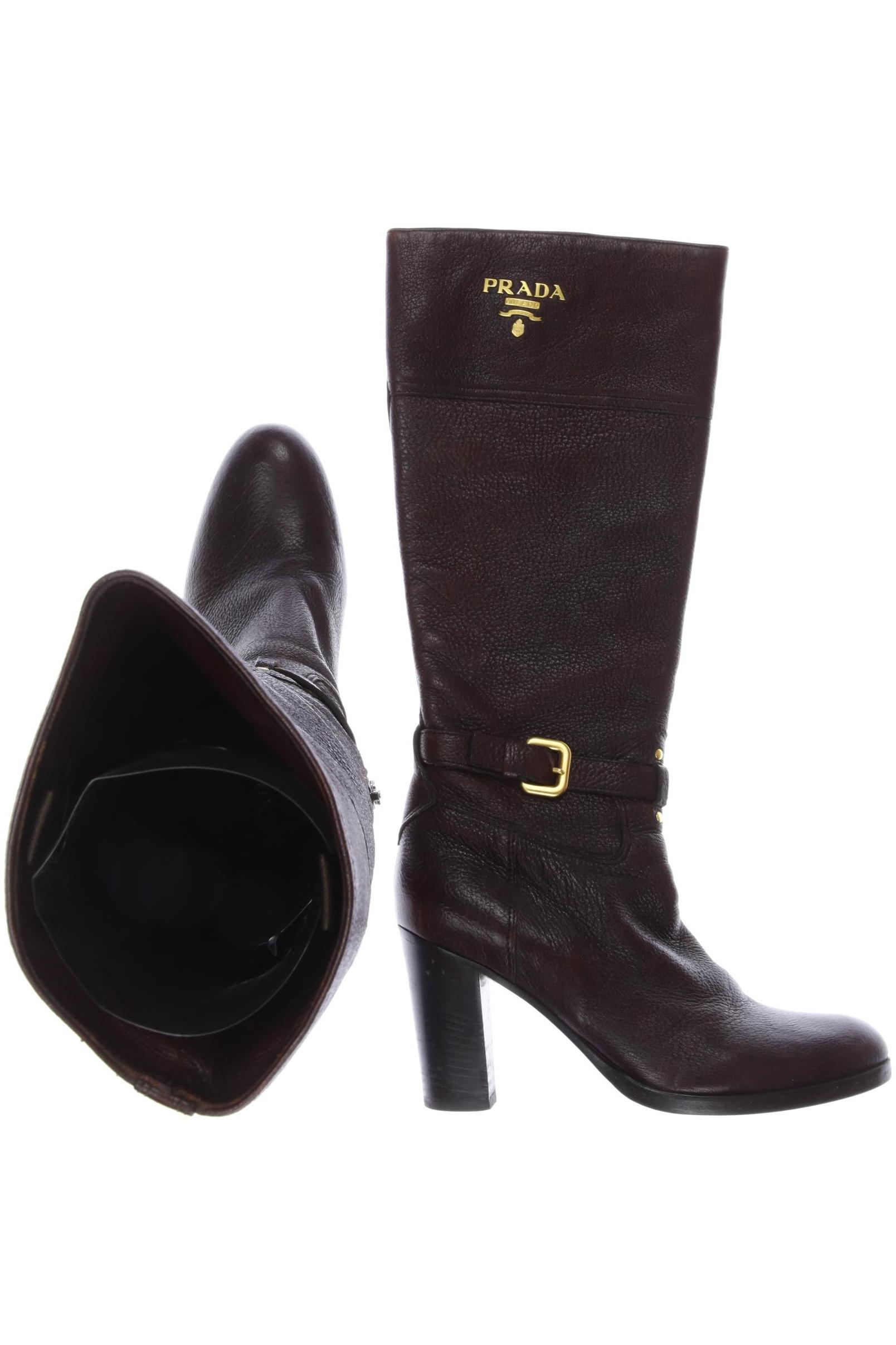 

Prada Damen Stiefel, braun, Gr. 38.5