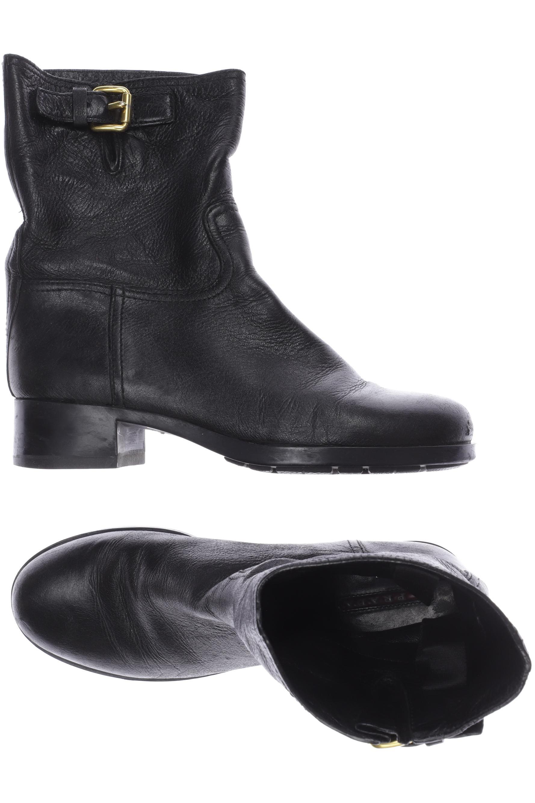 

Prada Damen Stiefelette, schwarz, Gr. 38.5