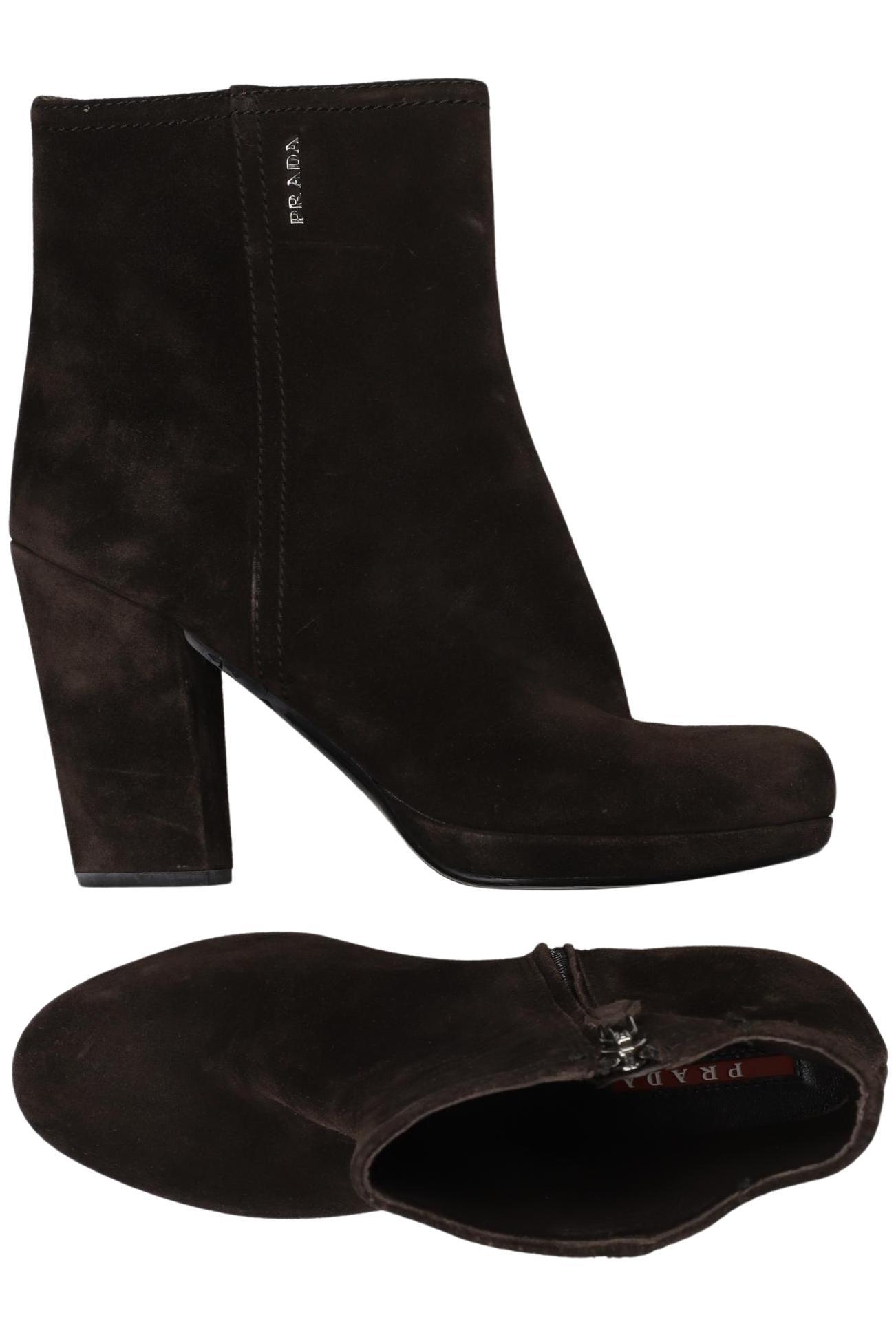 

Prada Damen Stiefelette, braun, Gr. 37.5