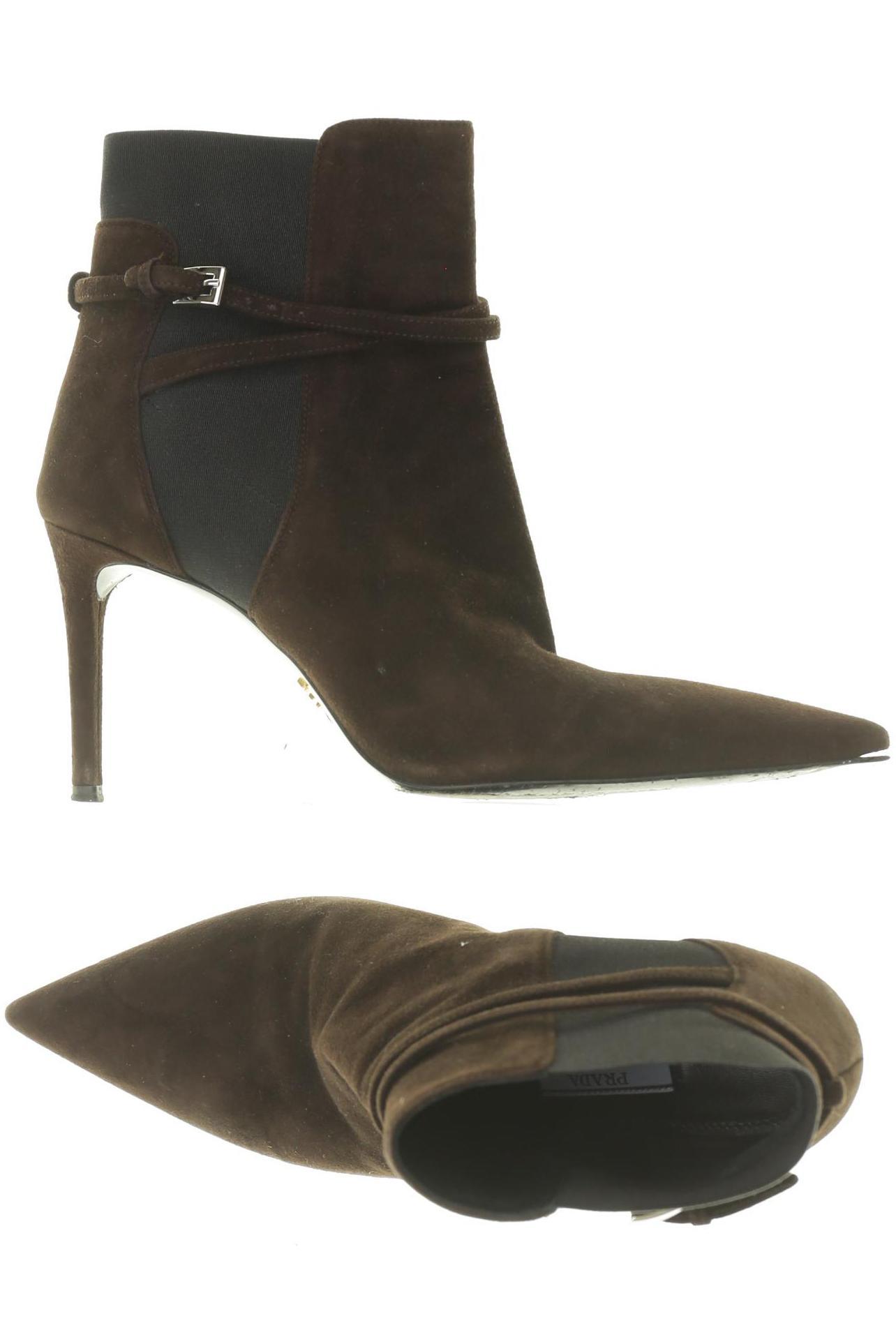 

Prada Damen Stiefelette, braun, Gr. 37