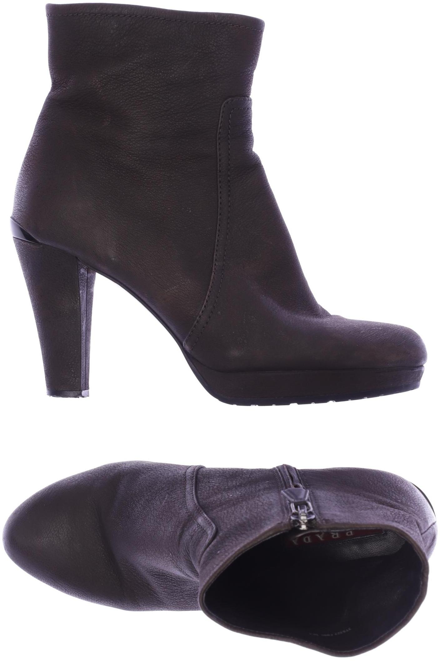 

Prada Damen Stiefelette, braun, Gr. 36.5