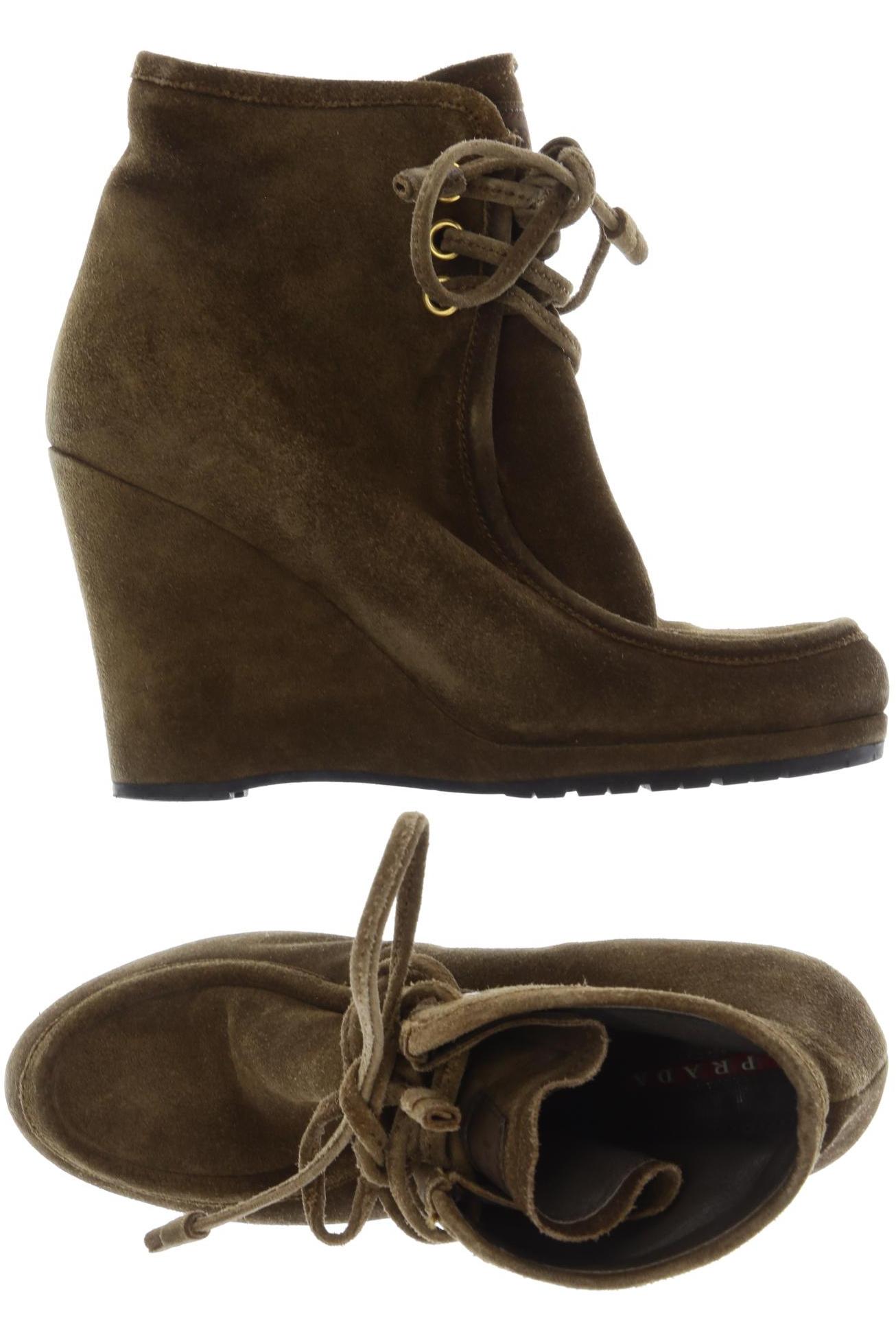 

Prada Damen Stiefelette, braun, Gr. 38