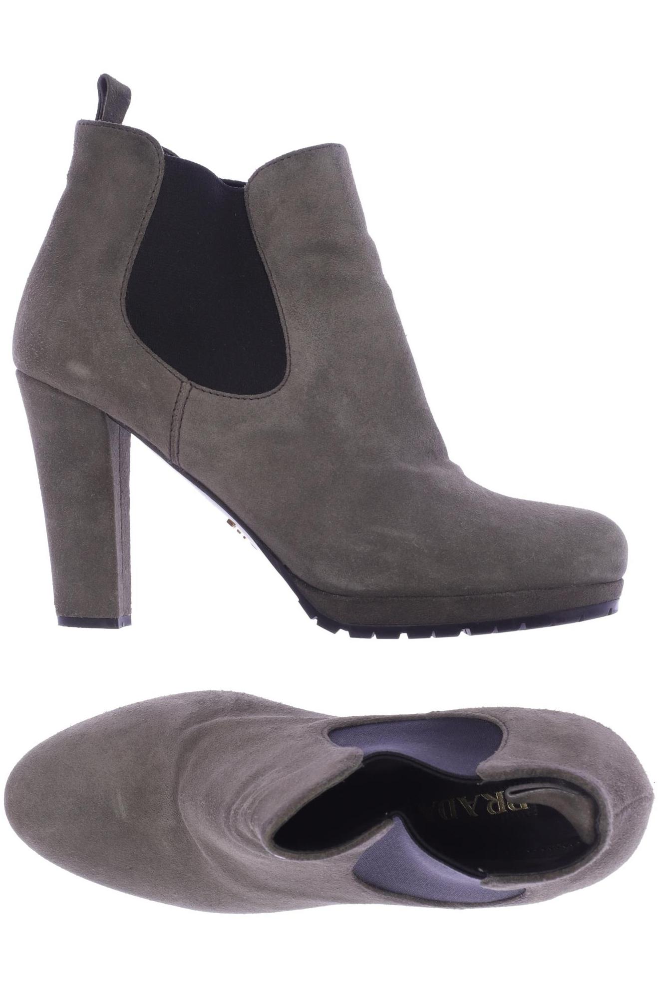 

Prada Damen Stiefelette, grau, Gr. 38.5