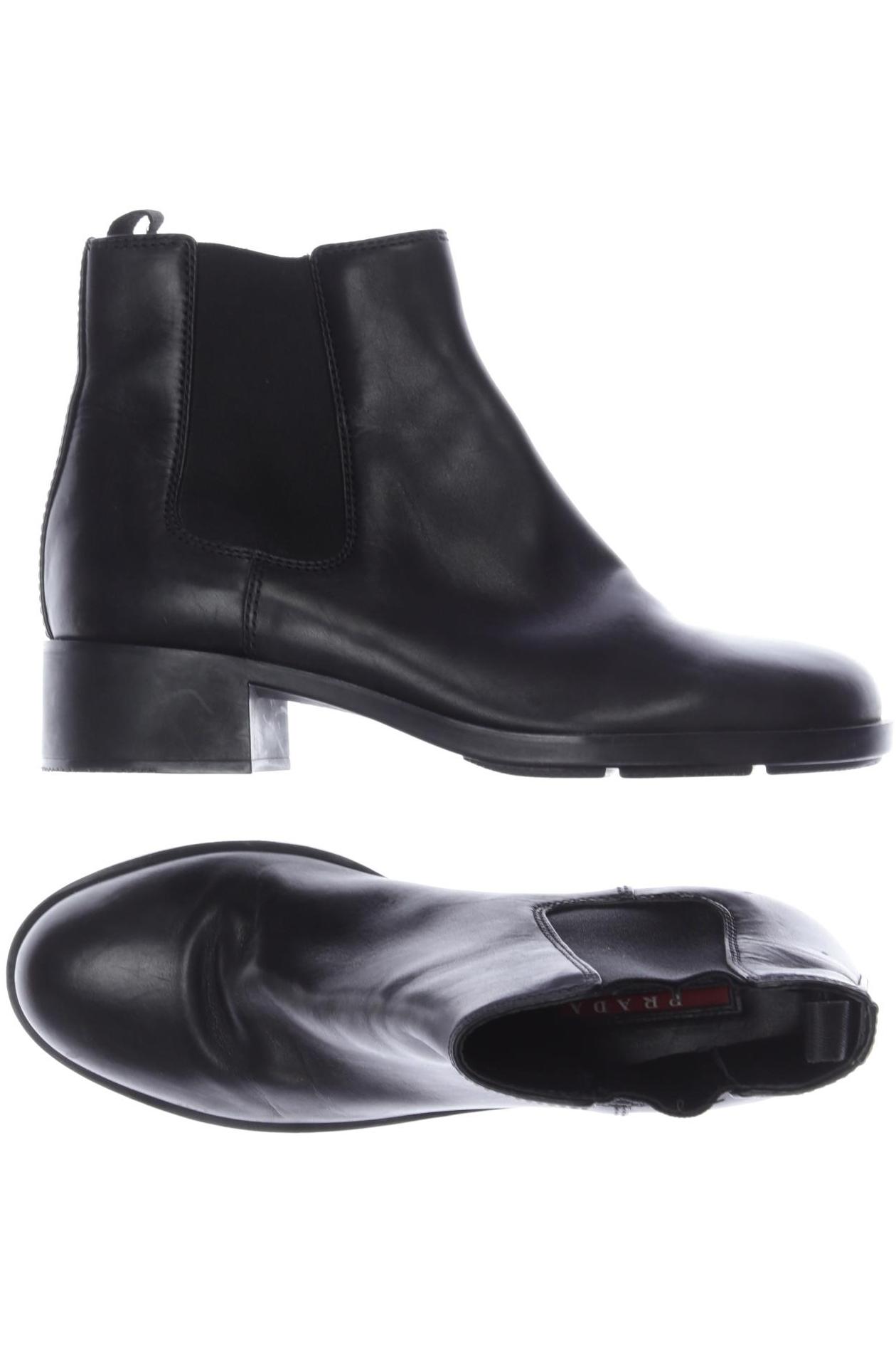

Prada Damen Stiefelette, schwarz, Gr. 37.5