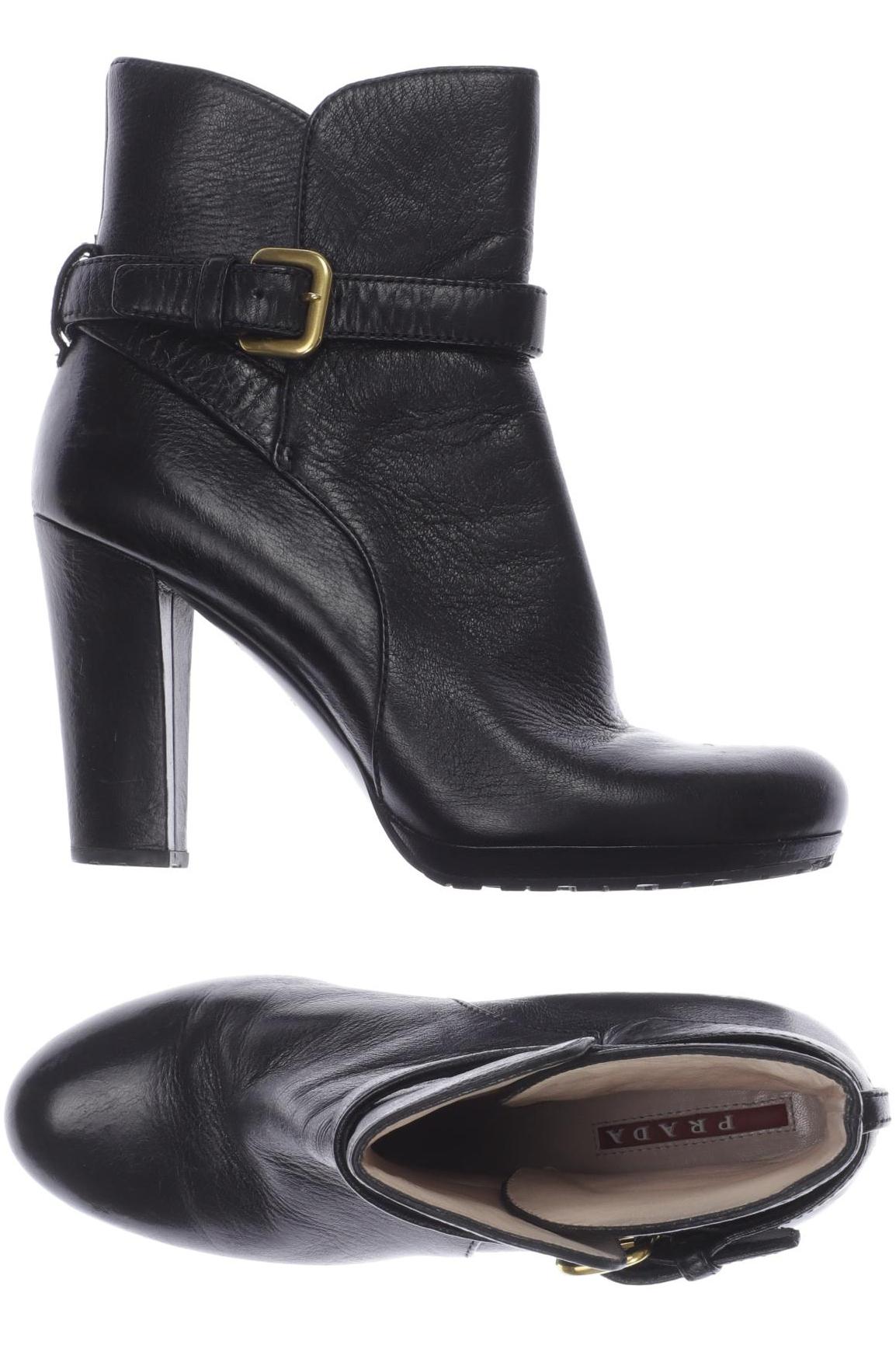 

Prada Damen Stiefelette, schwarz, Gr. 37.5