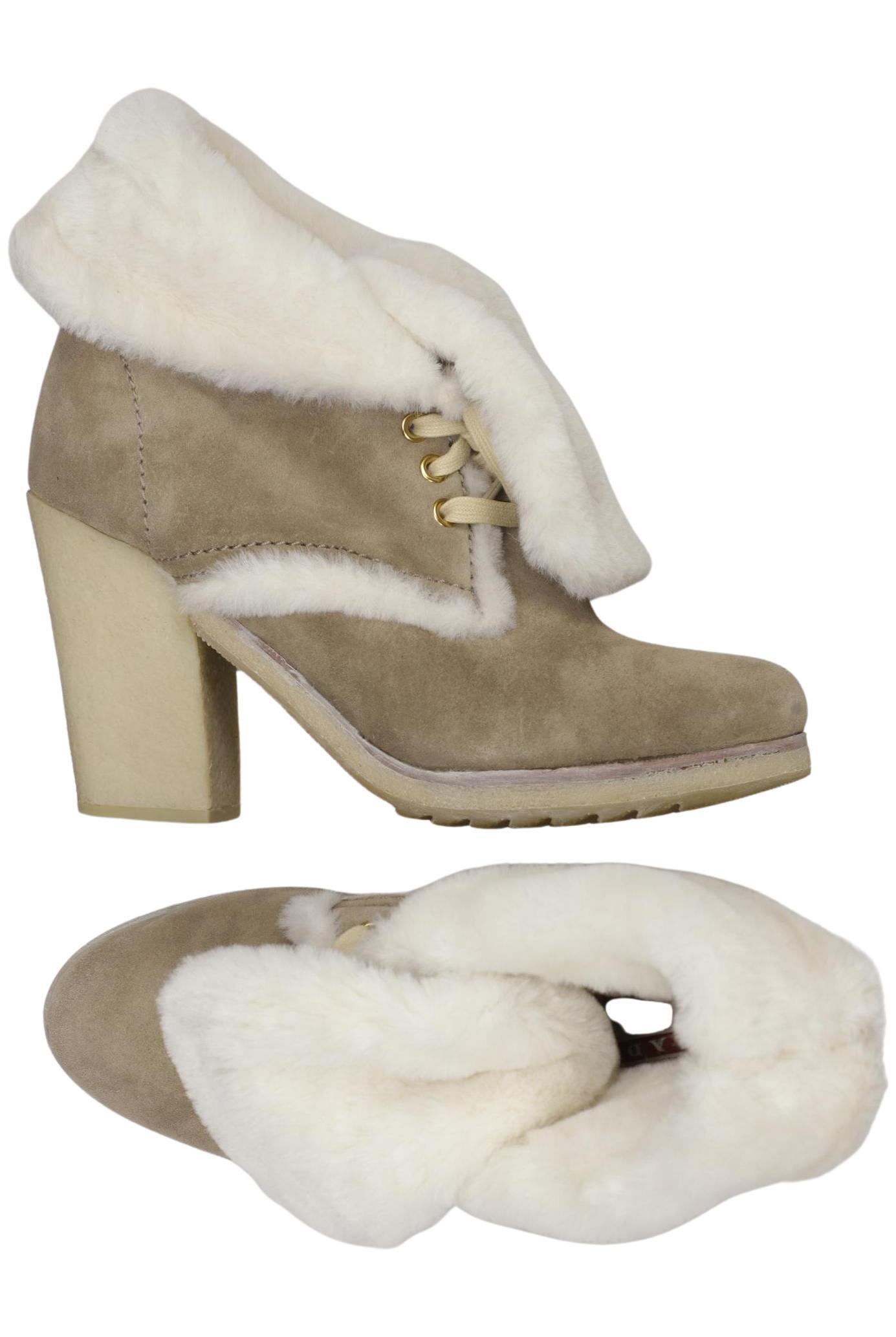

Prada Damen Stiefelette, beige, Gr. 37