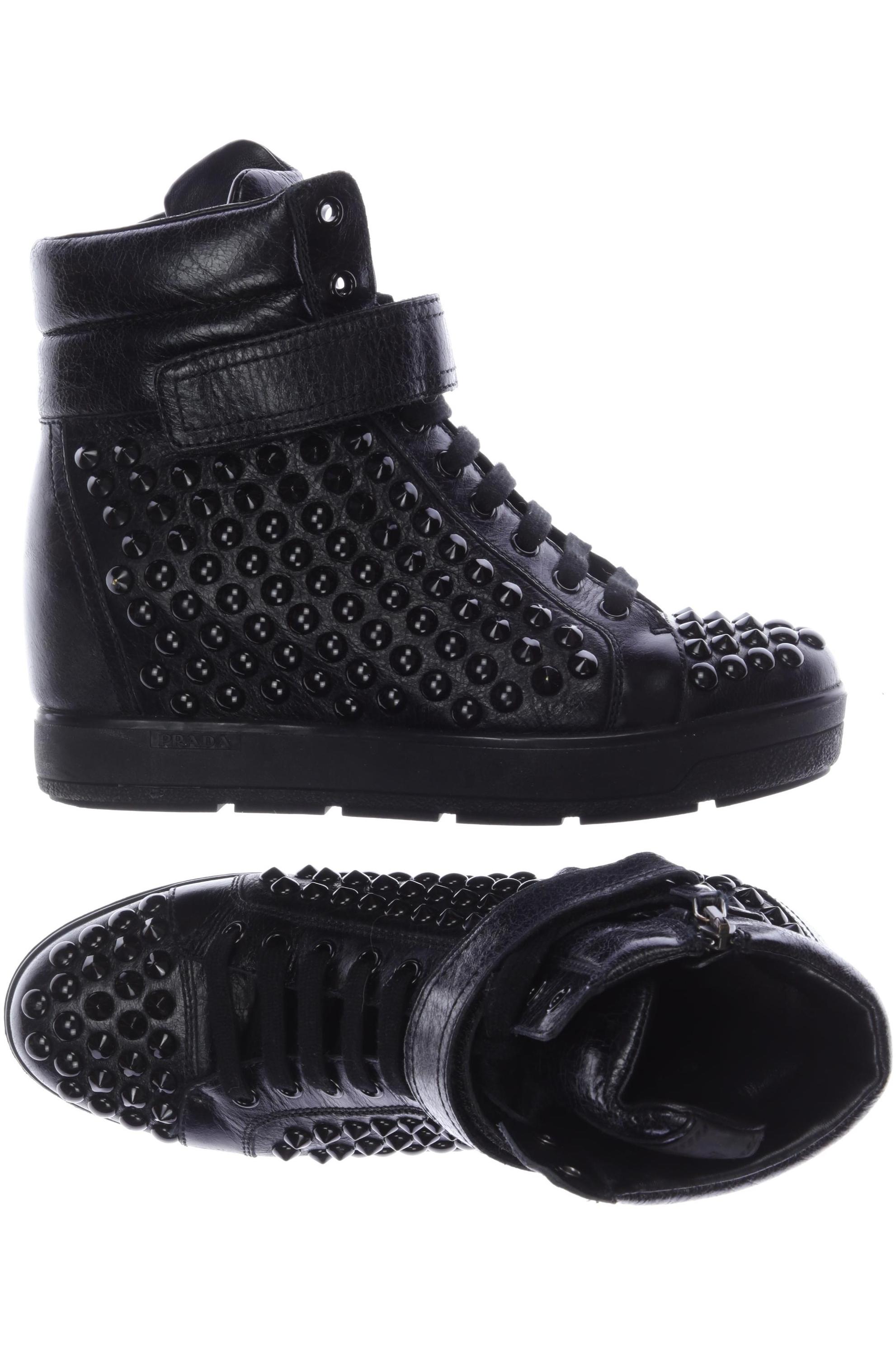 

Prada Damen Stiefelette, schwarz, Gr. 38.5