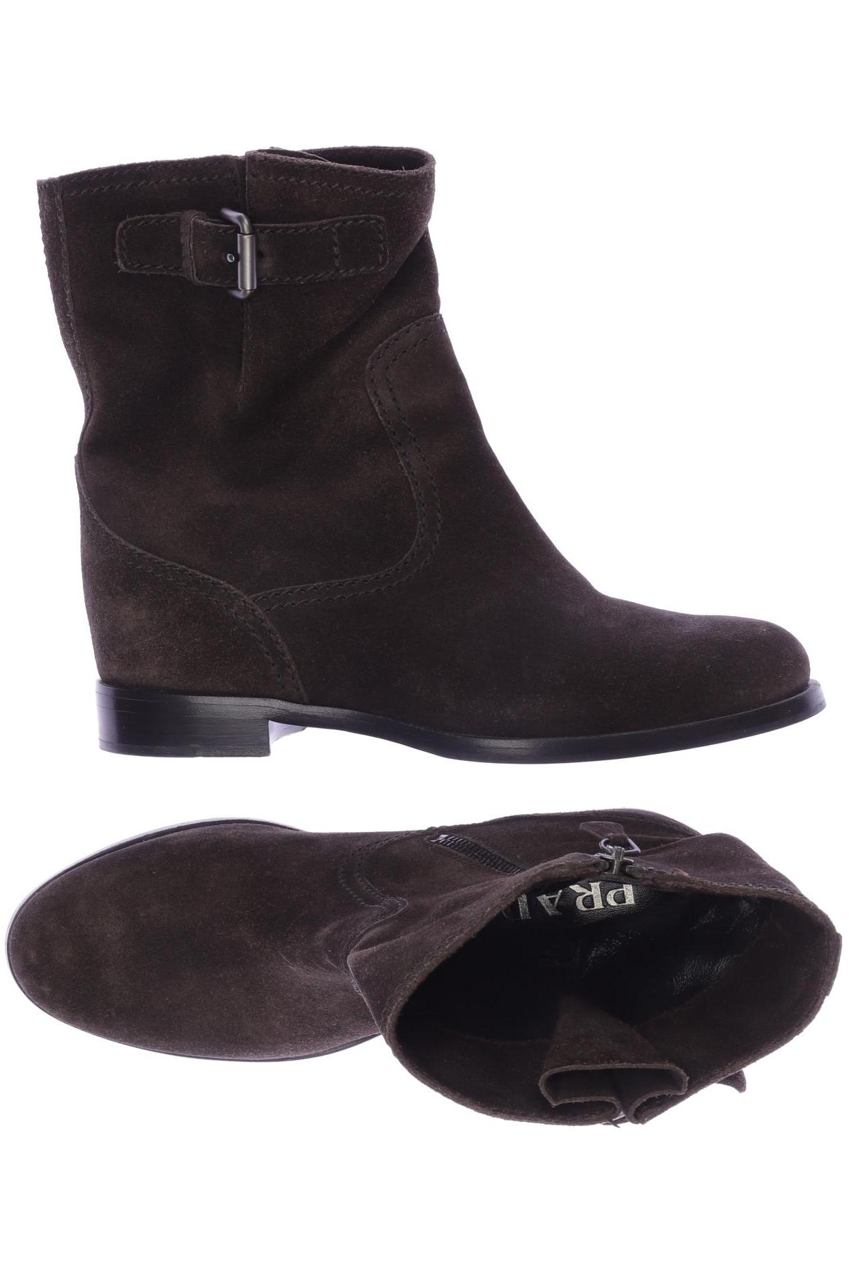 

Prada Damen Stiefelette, braun, Gr. 38