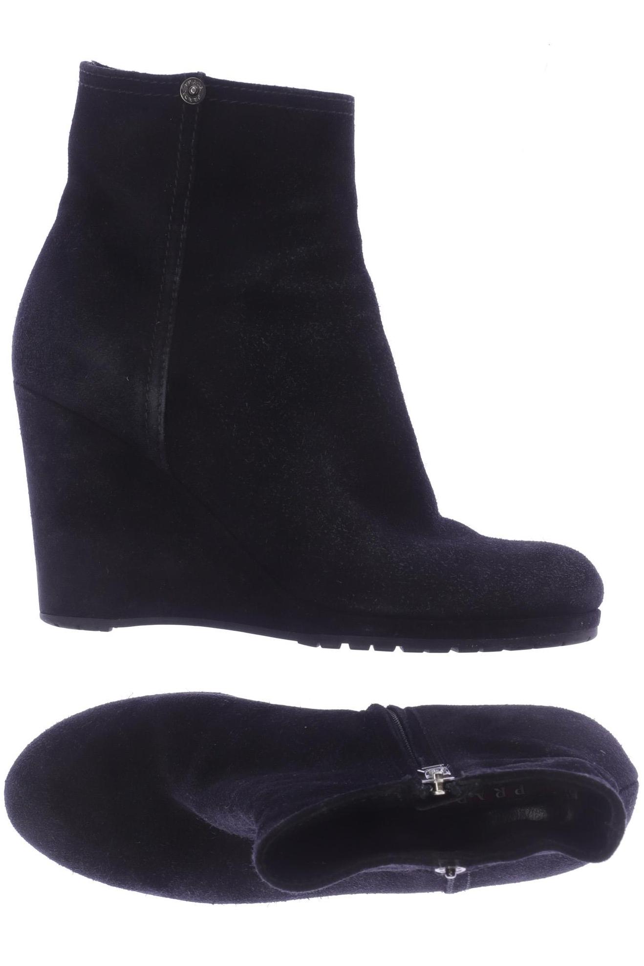 

Prada Damen Stiefelette, schwarz, Gr. 38.5