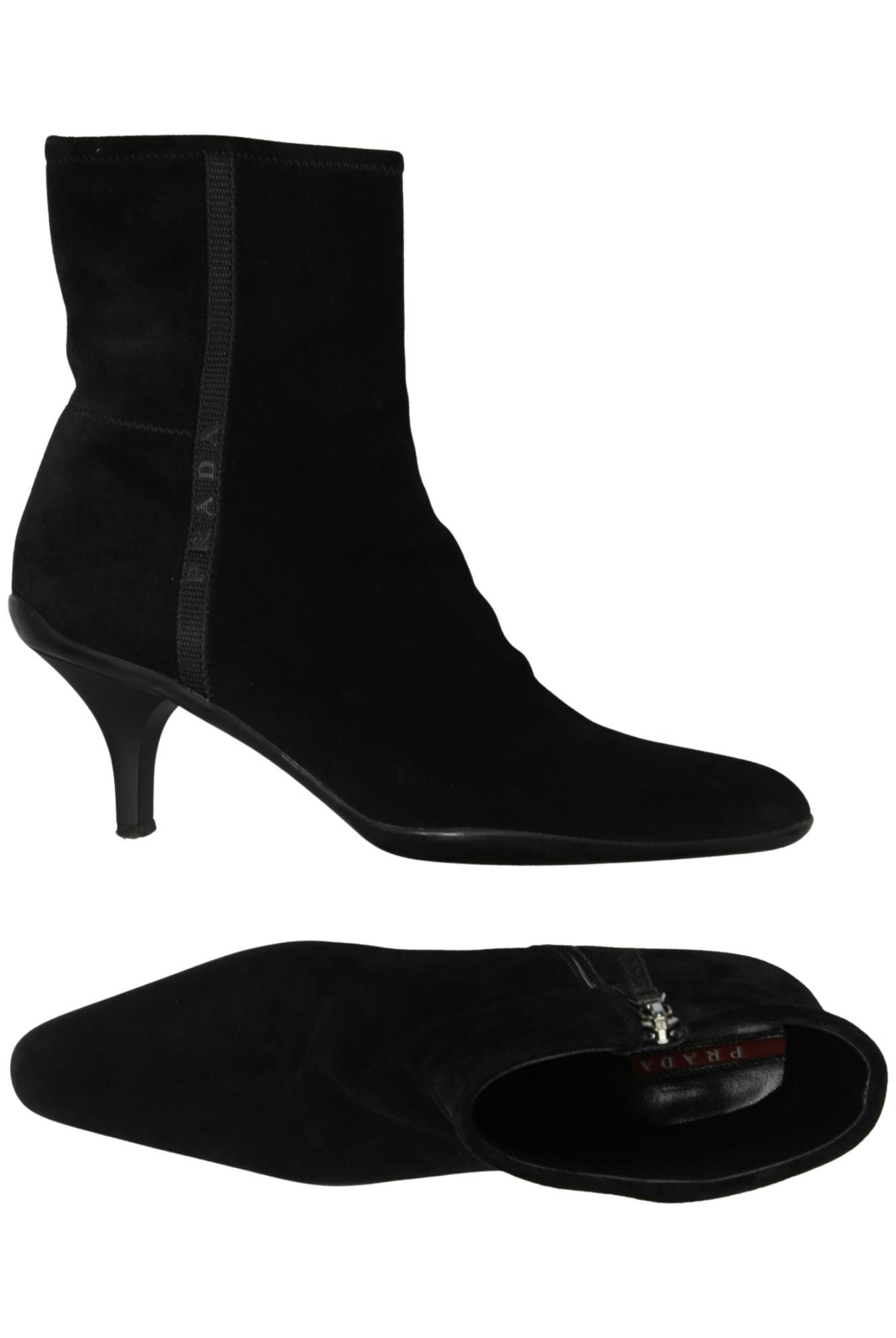 

Prada Damen Stiefelette, schwarz, Gr. 38.5