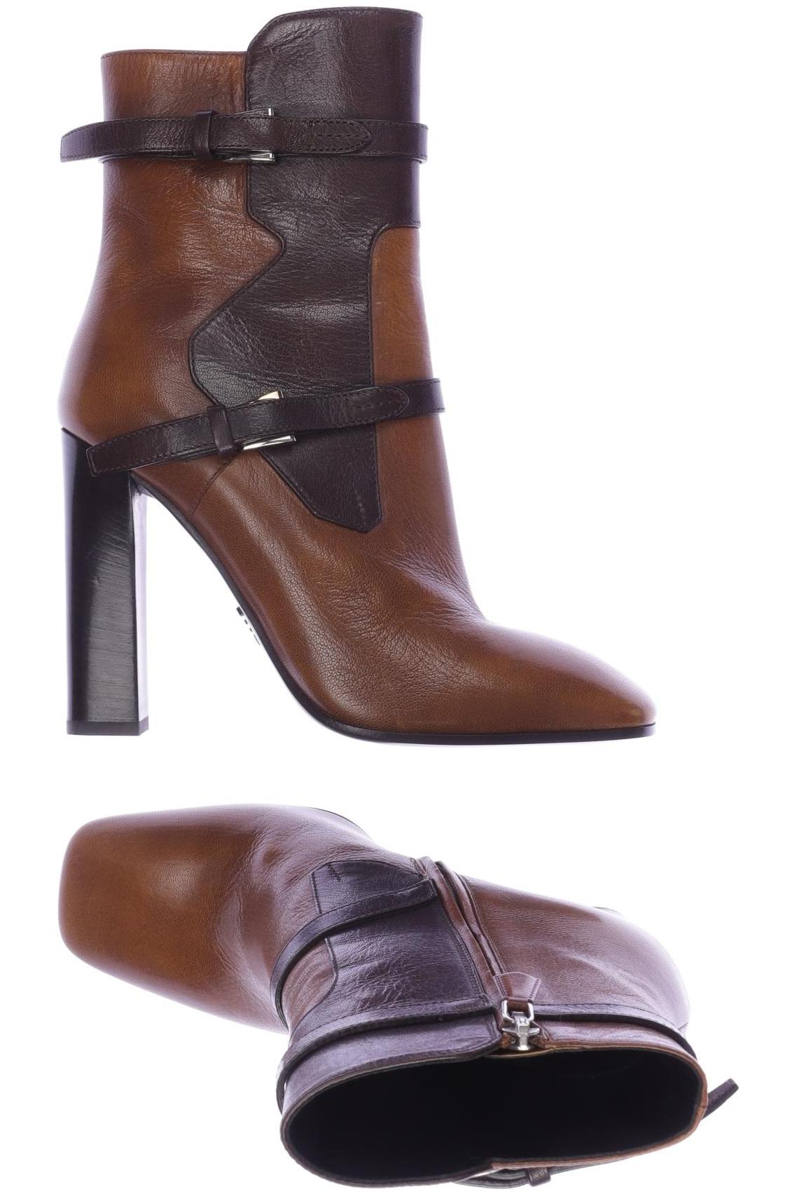

Prada Damen Stiefelette, braun, Gr. 37.5