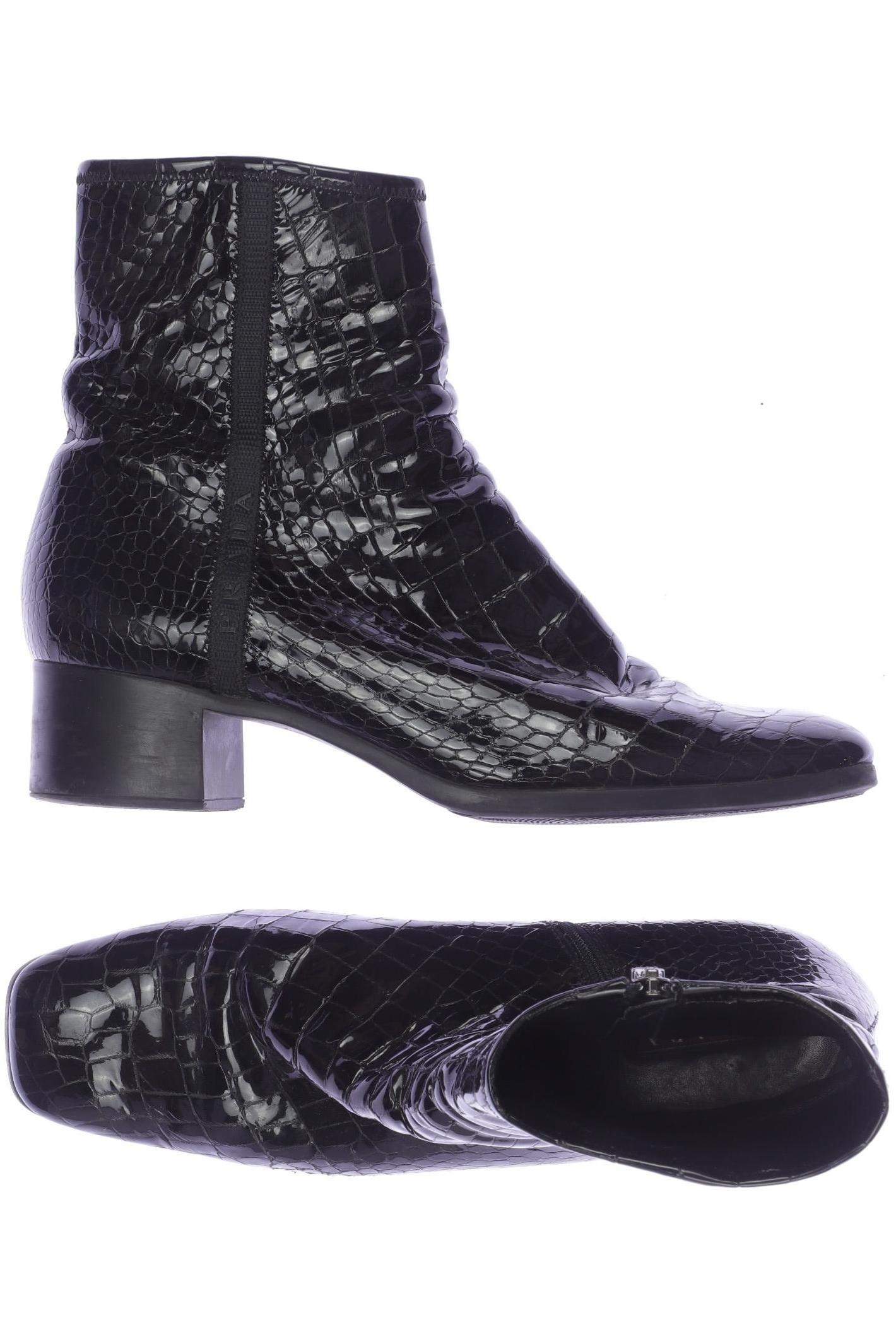

Prada Damen Stiefelette, schwarz, Gr. 40.5