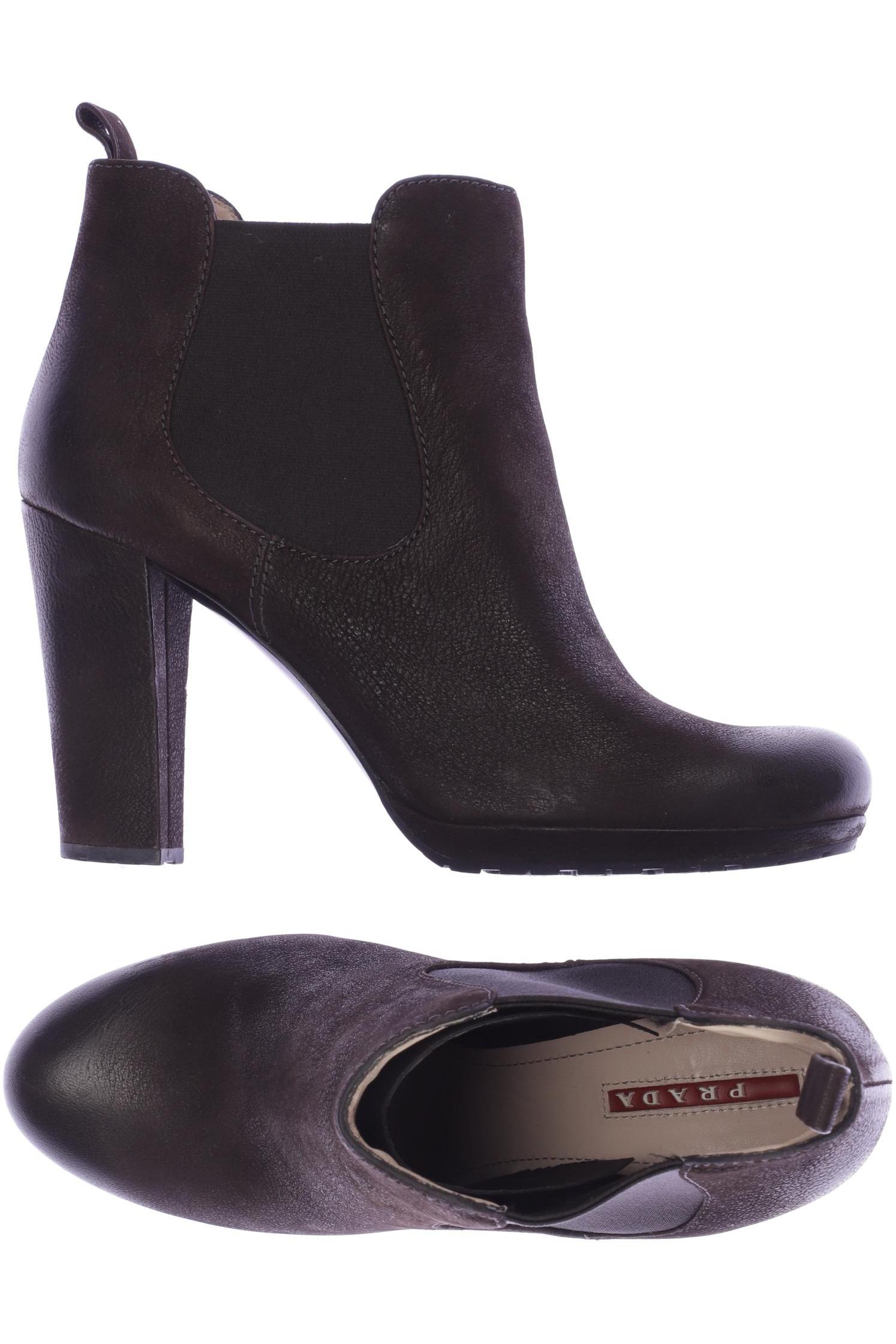 

Prada Damen Stiefelette, braun, Gr. 38