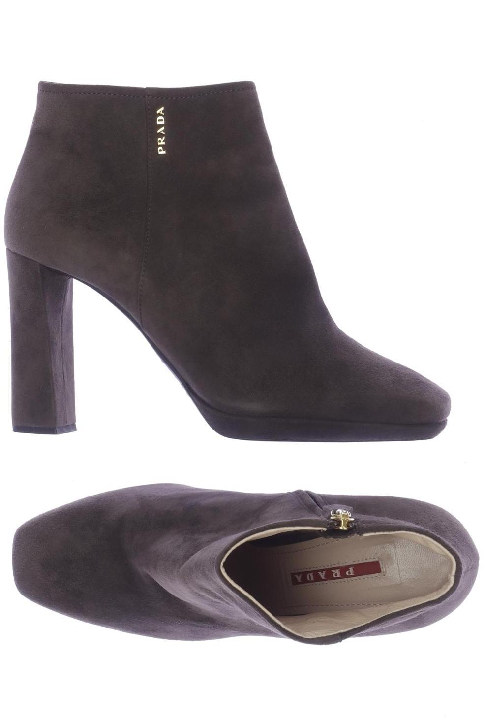 

Prada Damen Stiefelette, braun, Gr. 37.5