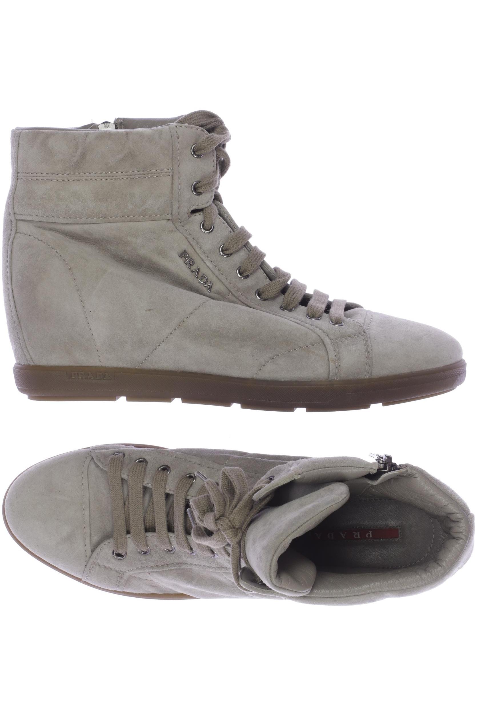 

Prada Damen Stiefelette, grau, Gr. 40