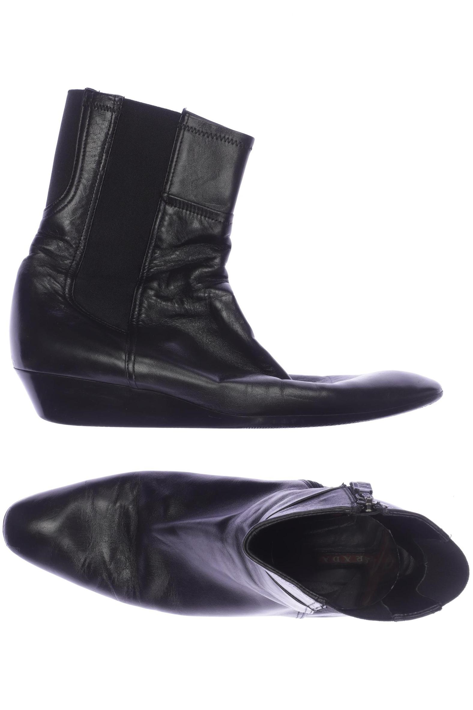 

Prada Damen Stiefelette, schwarz, Gr. 40.5