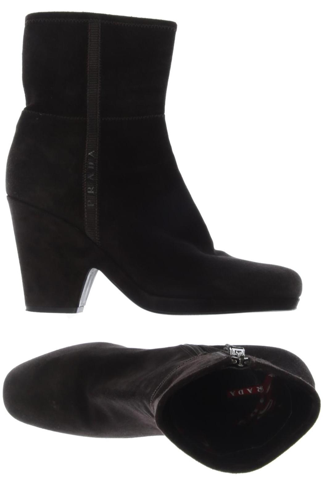 

Prada Damen Stiefelette, braun, Gr. 38.5