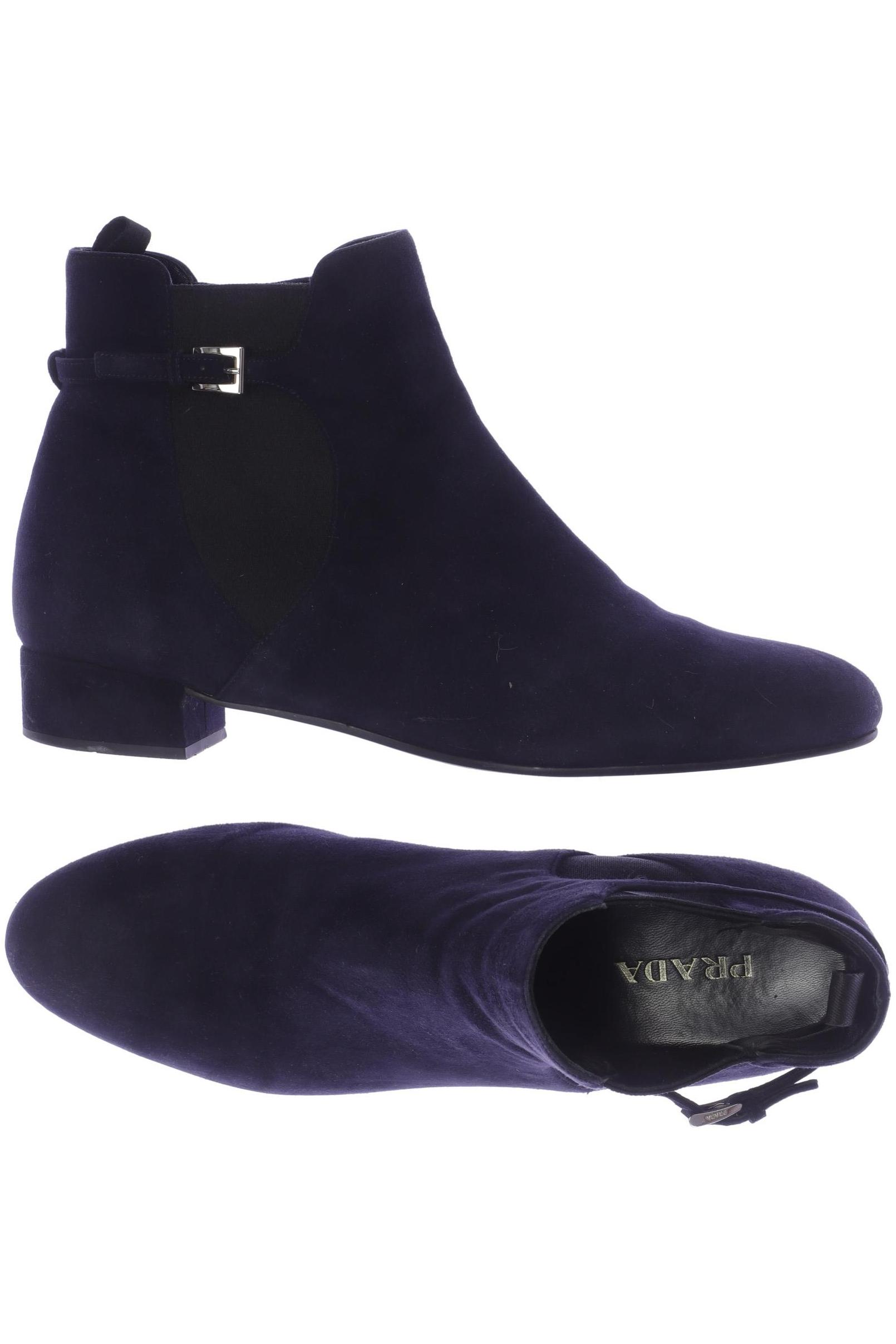 

Prada Damen Stiefelette, marineblau, Gr. 41
