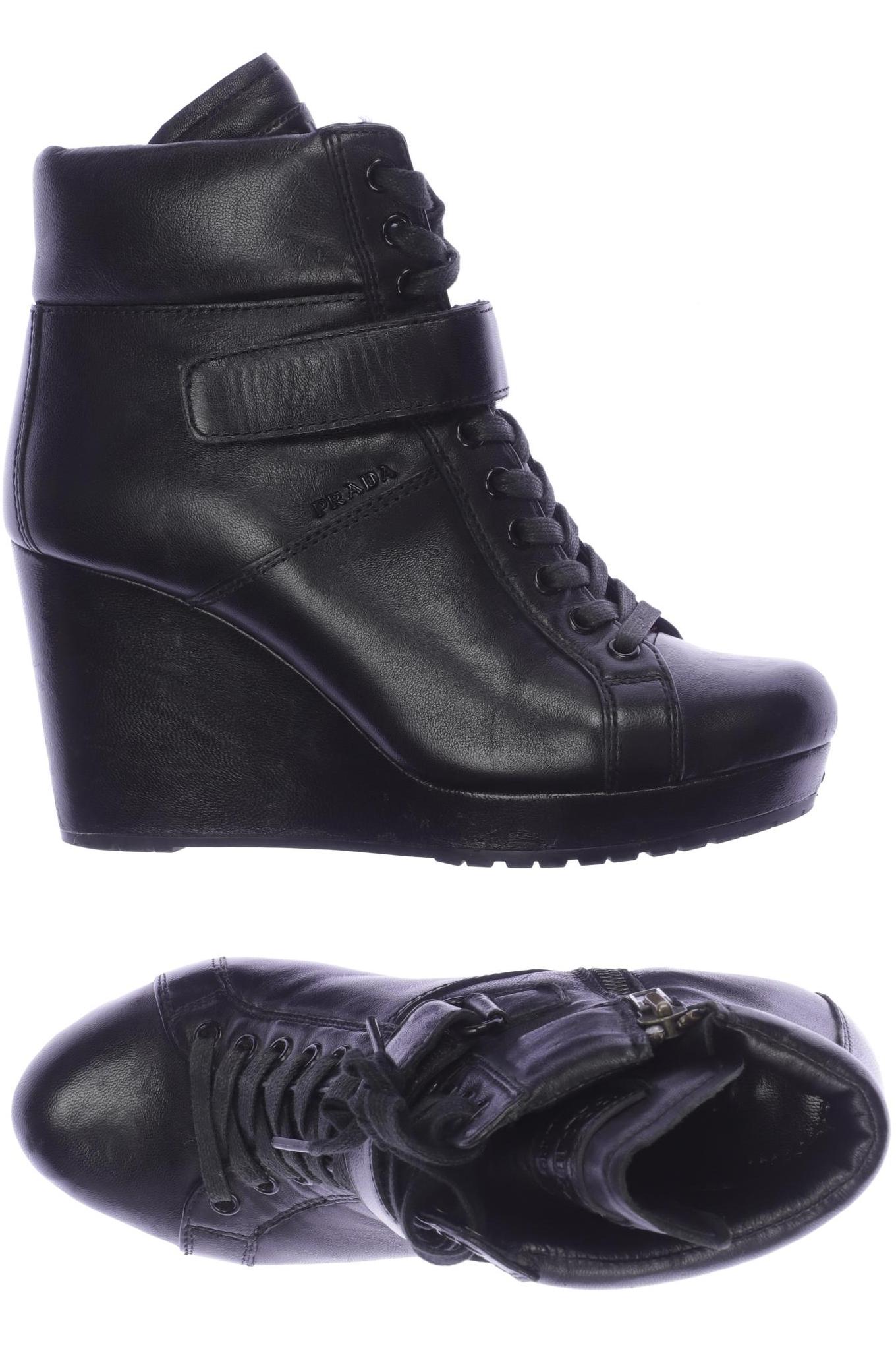 

Prada Damen Stiefelette, schwarz, Gr. 36.5