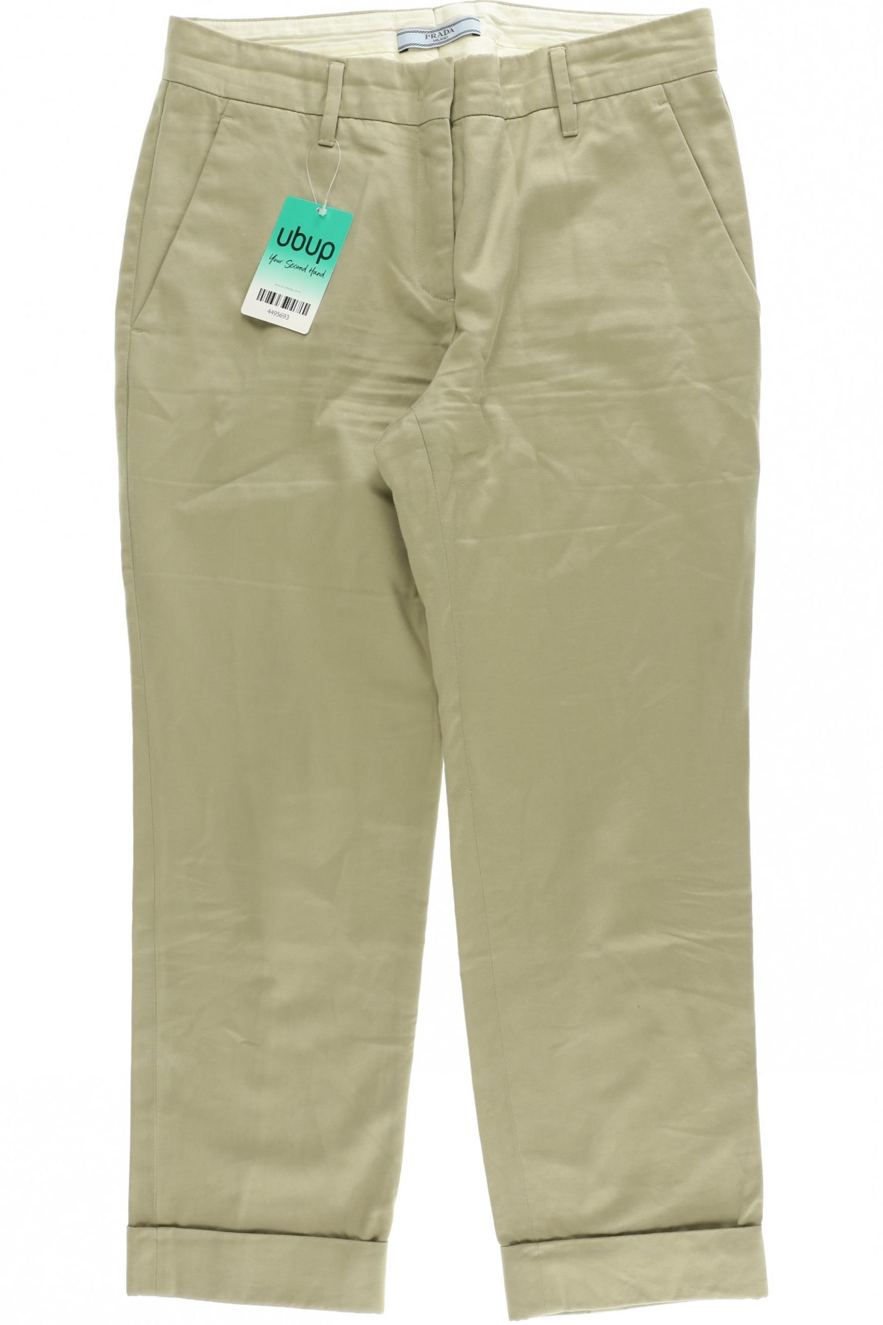 

Prada Damen Stoffhose, beige, Gr. 40