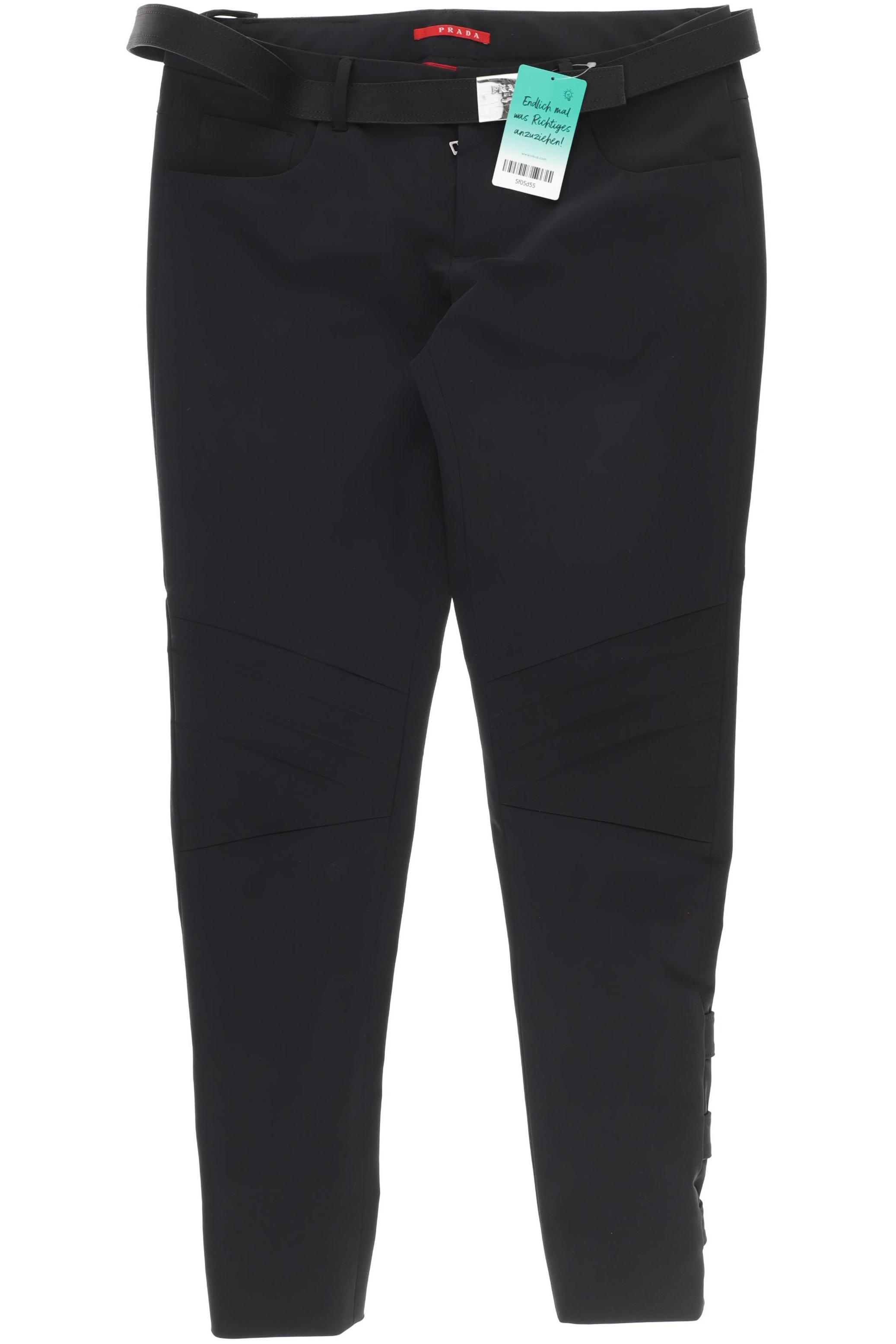 

Prada Damen Stoffhose, schwarz, Gr. 44