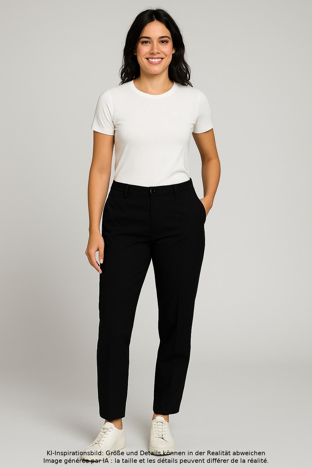 

Prada Damen Stoffhose, marineblau, Gr. 42