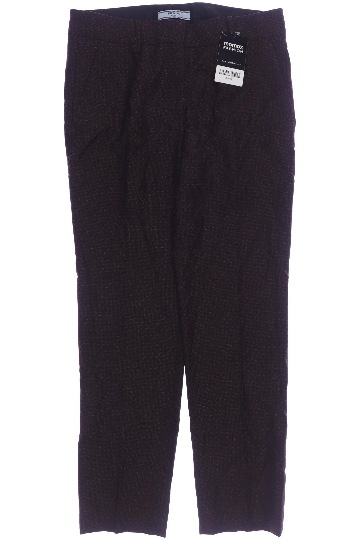 

Prada Damen Stoffhose, bordeaux, Gr. 38