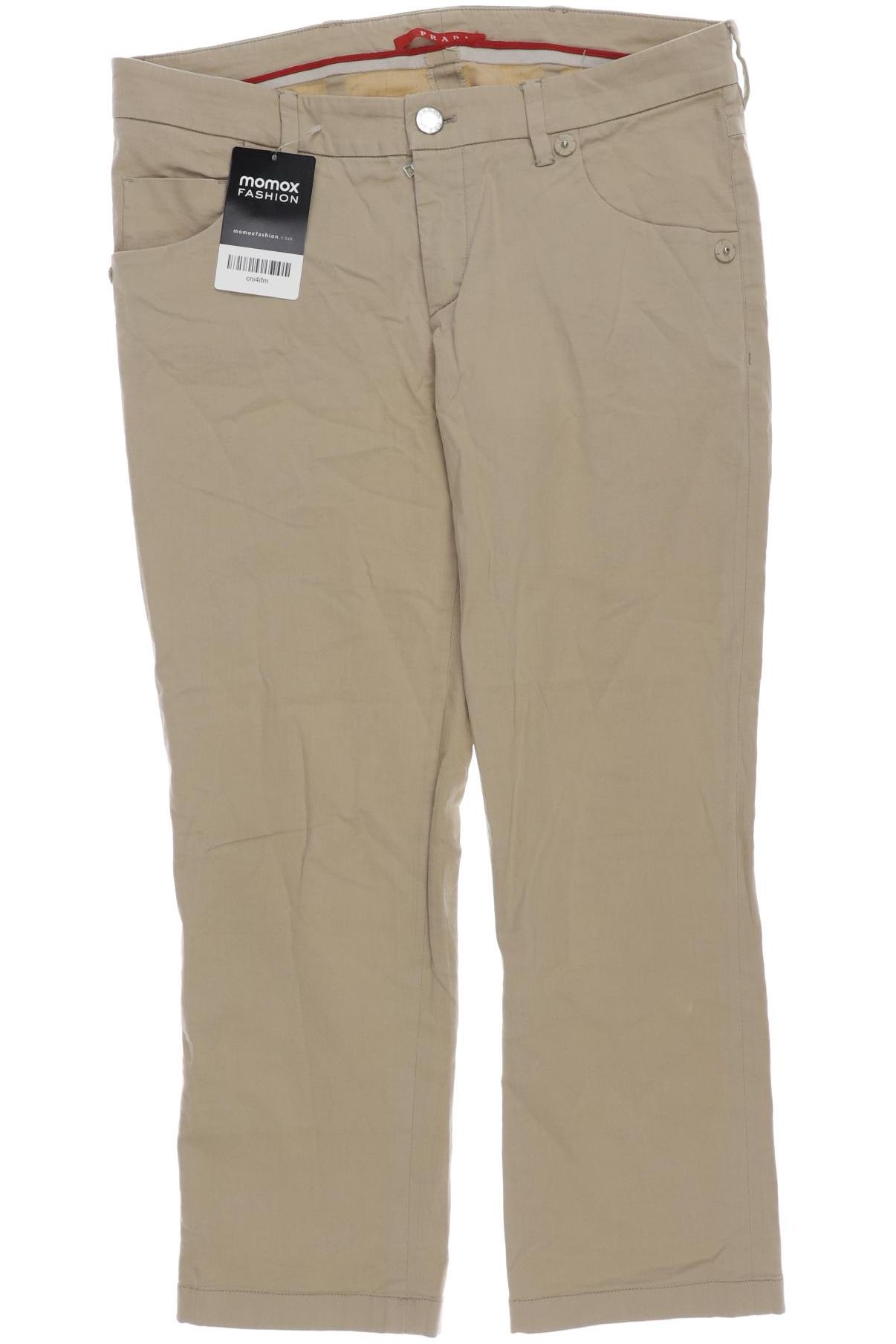 

Prada Damen Stoffhose, beige, Gr. 40