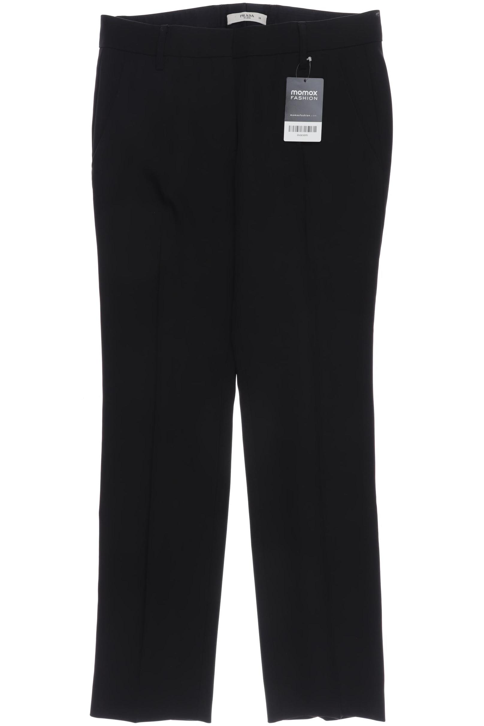 

Prada Damen Stoffhose, schwarz, Gr. 38
