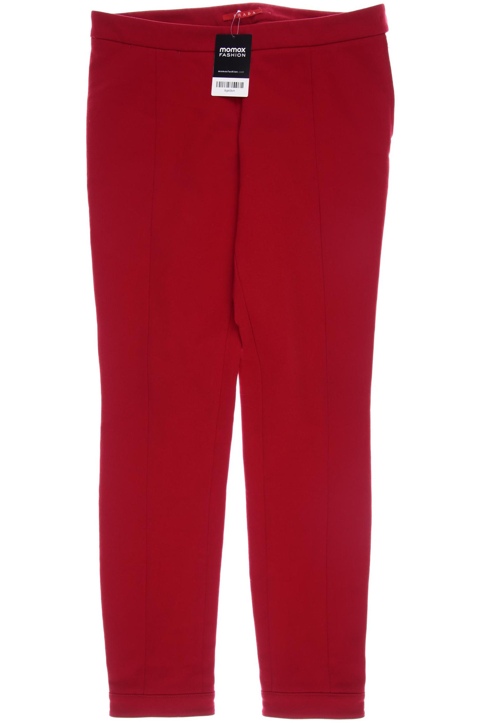 

Prada Damen Stoffhose, rot, Gr. 42