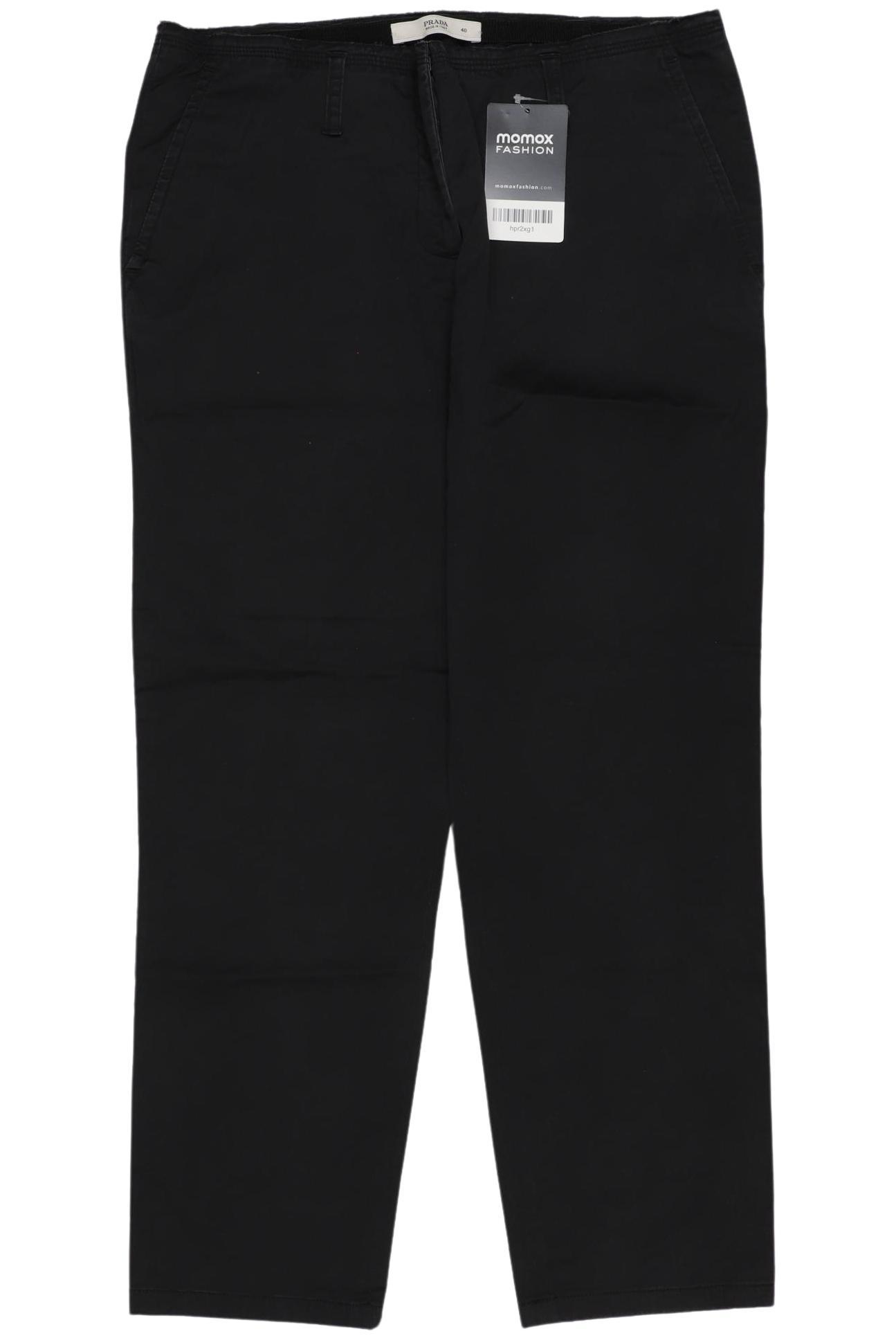 

Prada Damen Stoffhose, schwarz, Gr. 40