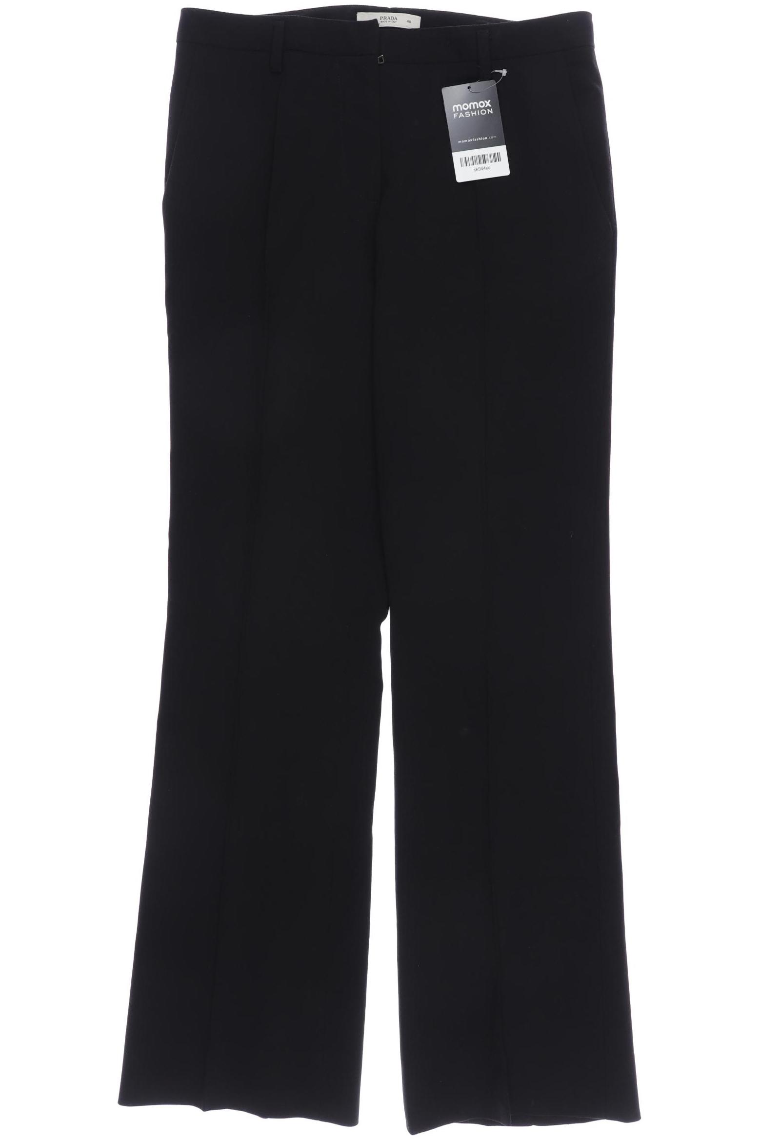 

Prada Damen Stoffhose, schwarz, Gr. 40