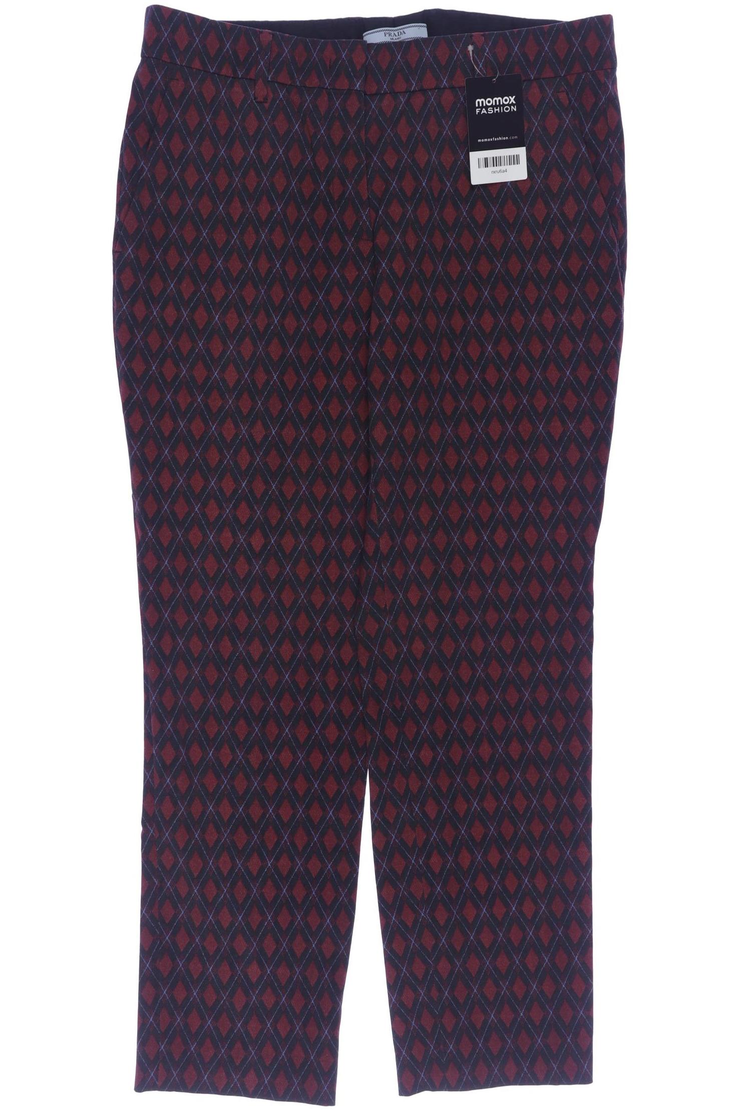 

Prada Damen Stoffhose, bordeaux, Gr. 42