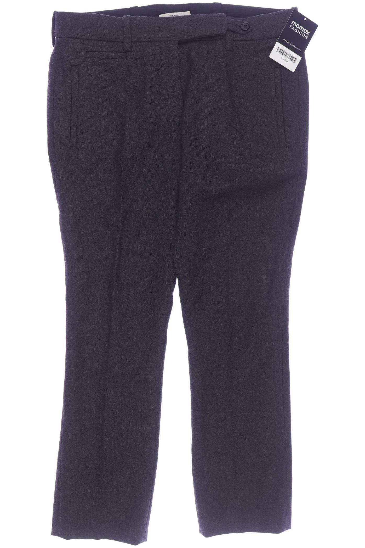 

Prada Damen Stoffhose, grau, Gr. 40