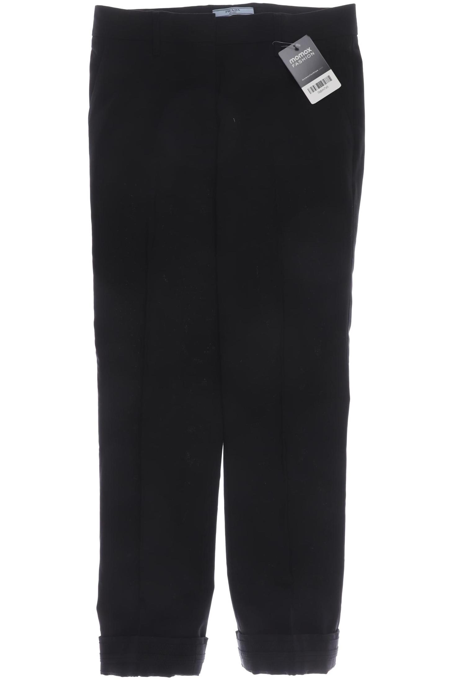 

Prada Damen Stoffhose, schwarz, Gr. 38