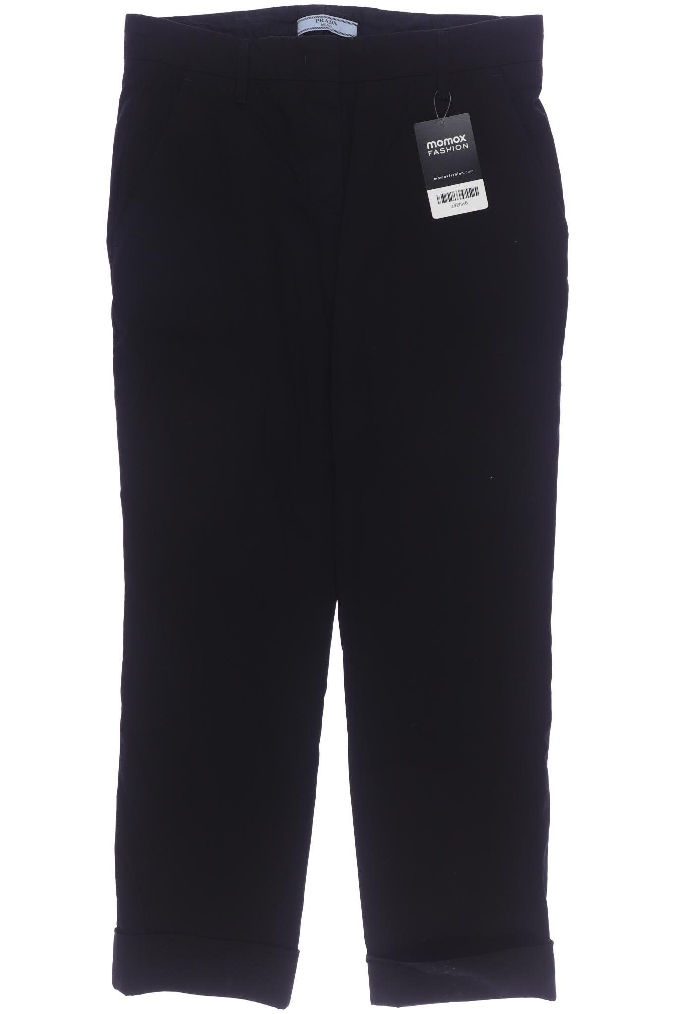 

Prada Damen Stoffhose, schwarz, Gr. 38