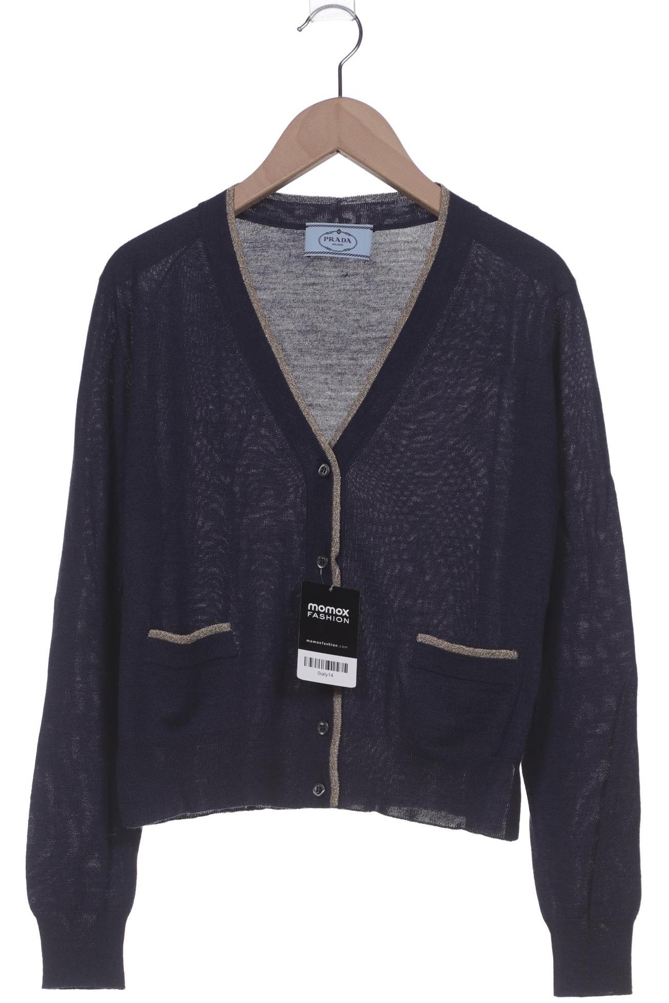 

Prada Damen Strickjacke, marineblau, Gr. 38
