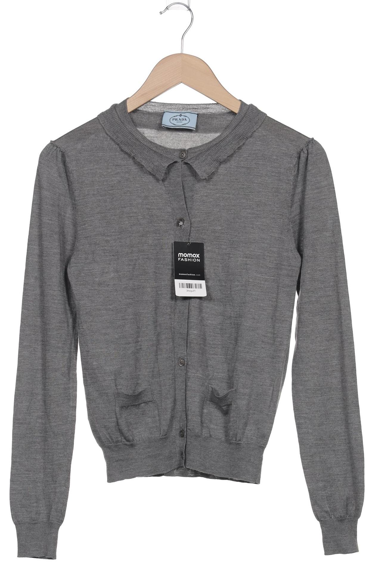

Prada Damen Strickjacke, grau, Gr. 40