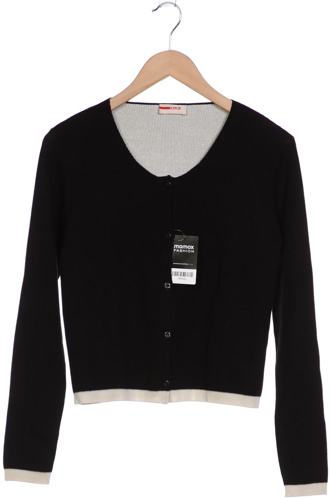 

Prada Damen Strickjacke, schwarz, Gr. 44