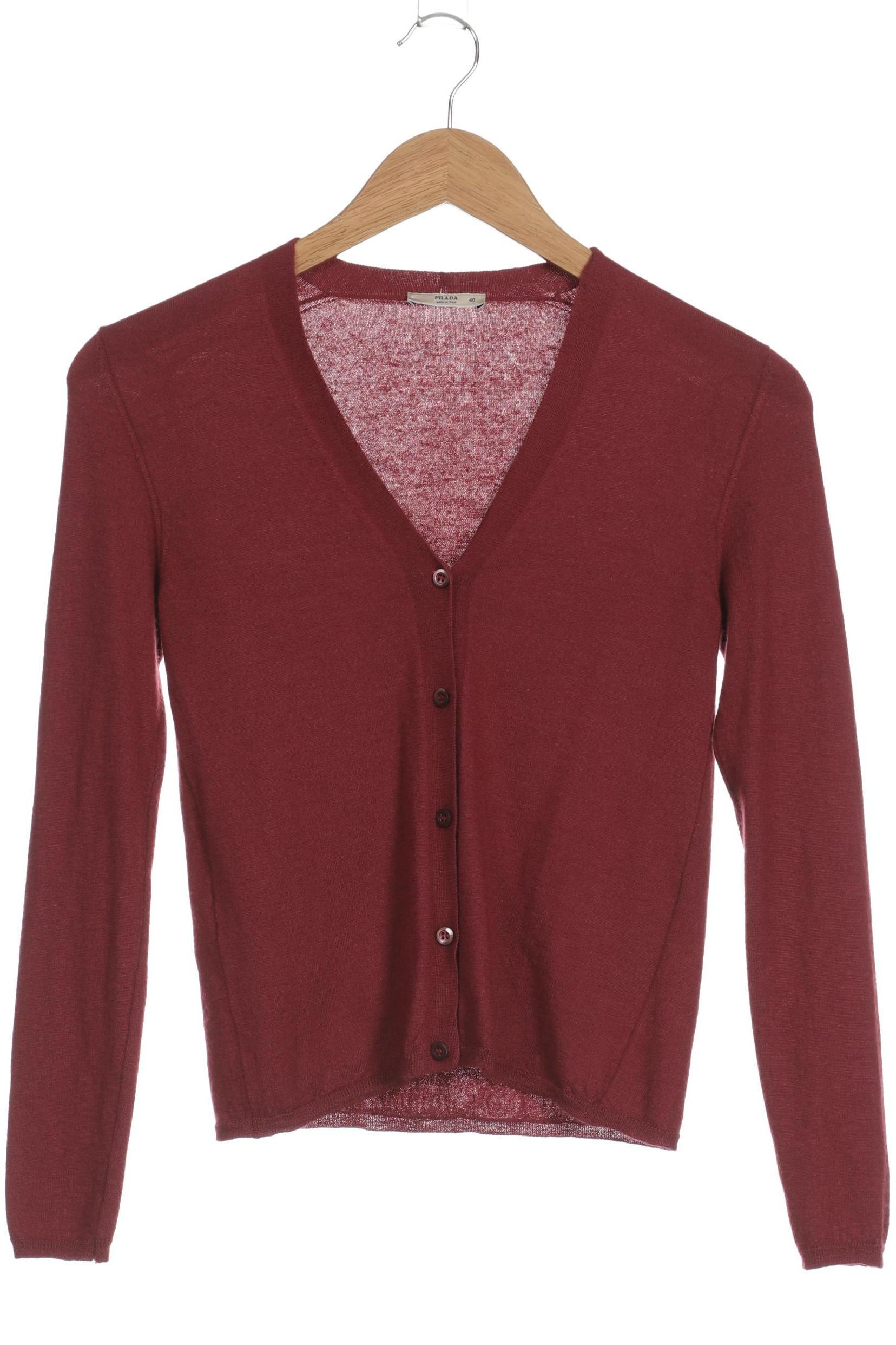 

Prada Damen Strickjacke, rot, Gr. 40