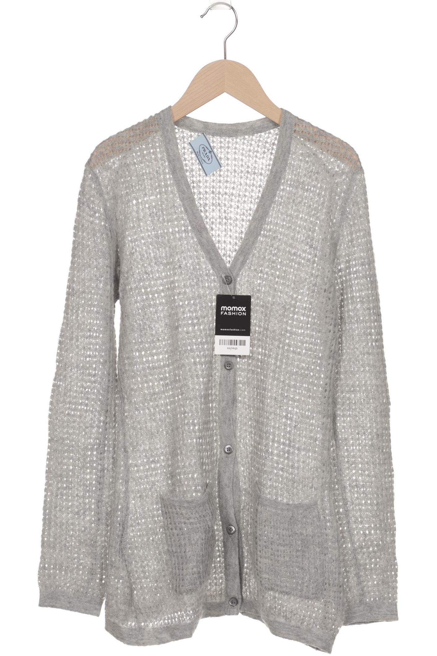 

Prada Damen Strickjacke, grau, Gr. 36