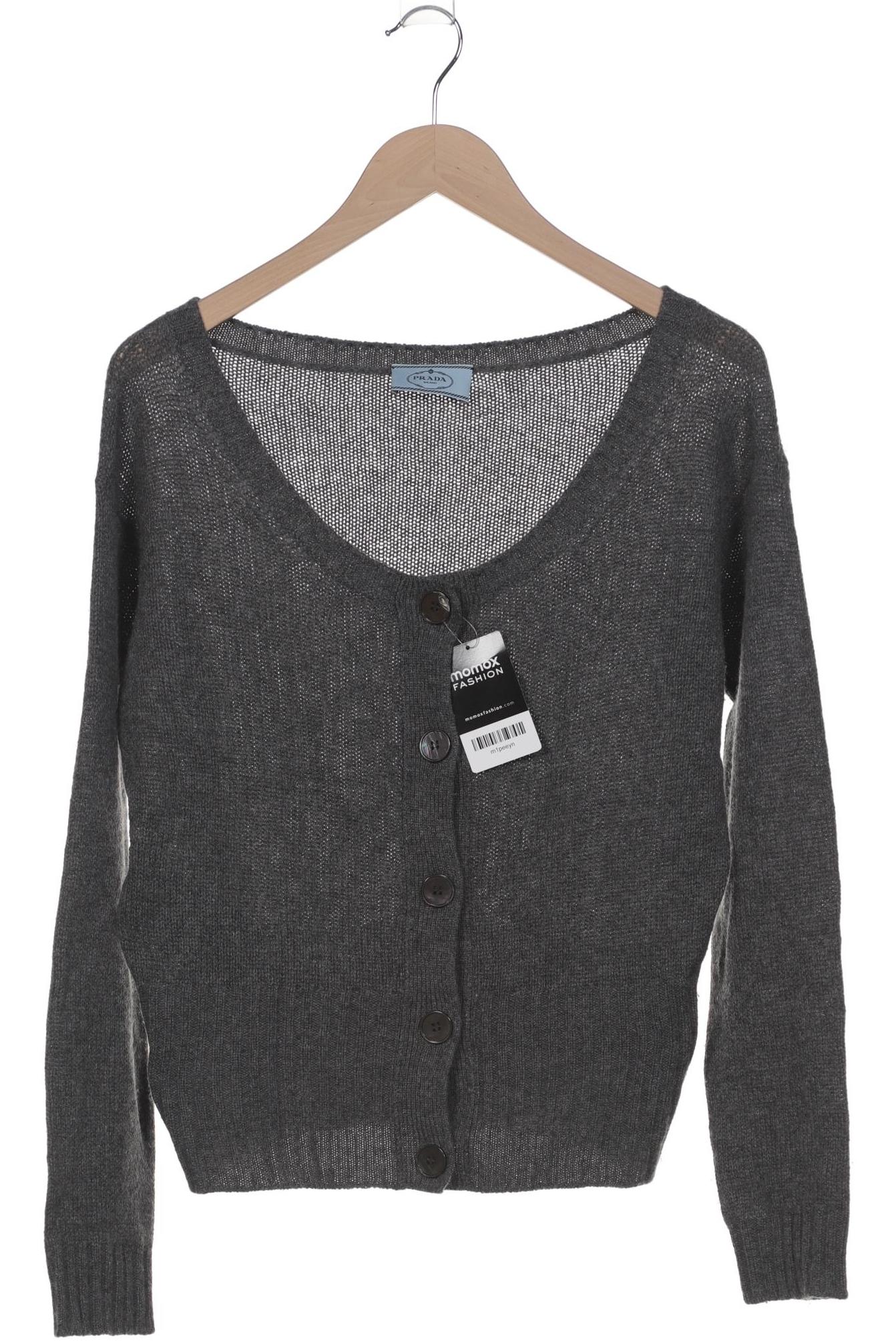 

Prada Damen Strickjacke, grau, Gr. 40