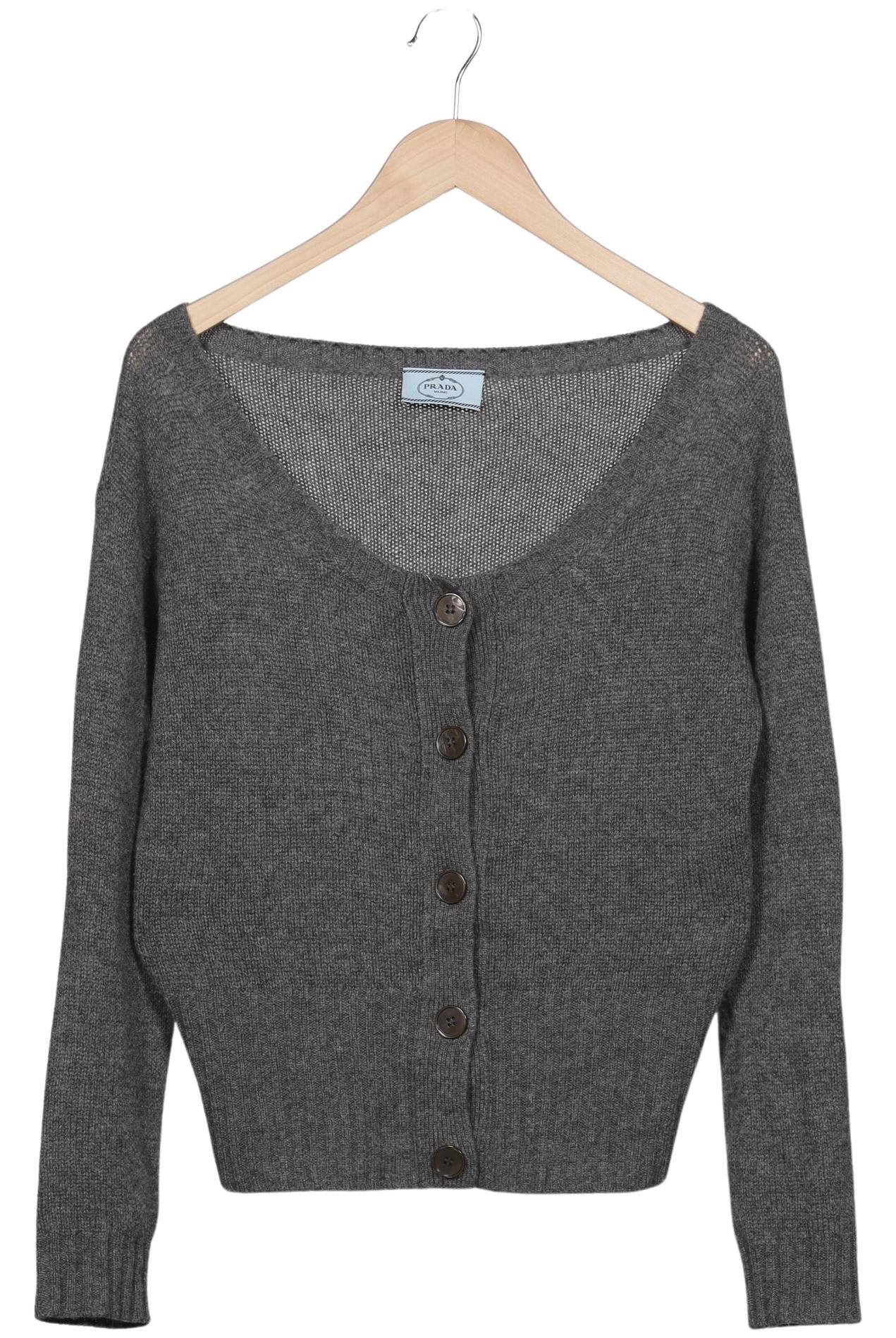 

Prada Damen Strickjacke, grau, Gr. 40