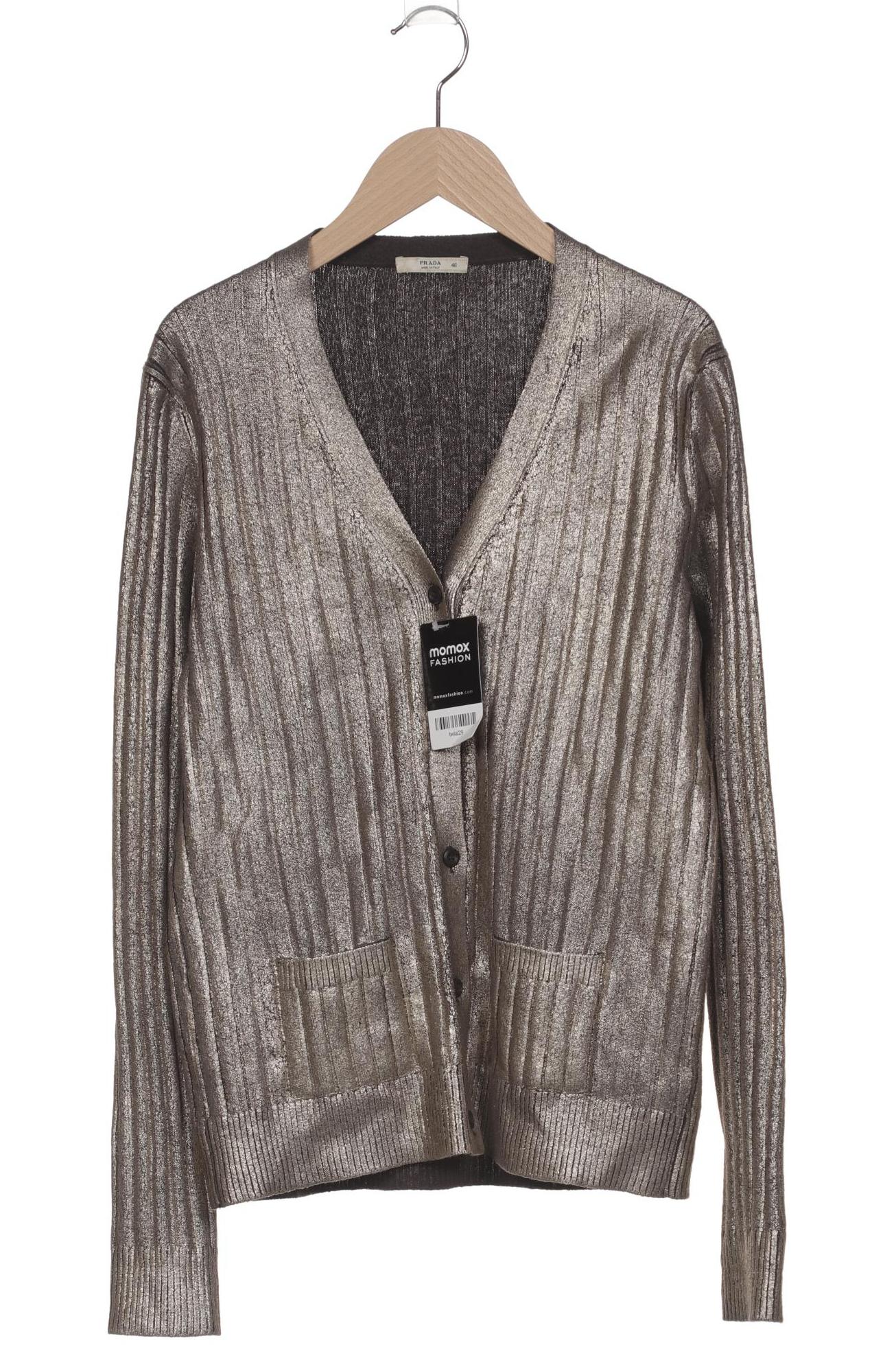 

Prada Damen Strickjacke, gold, Gr. 46