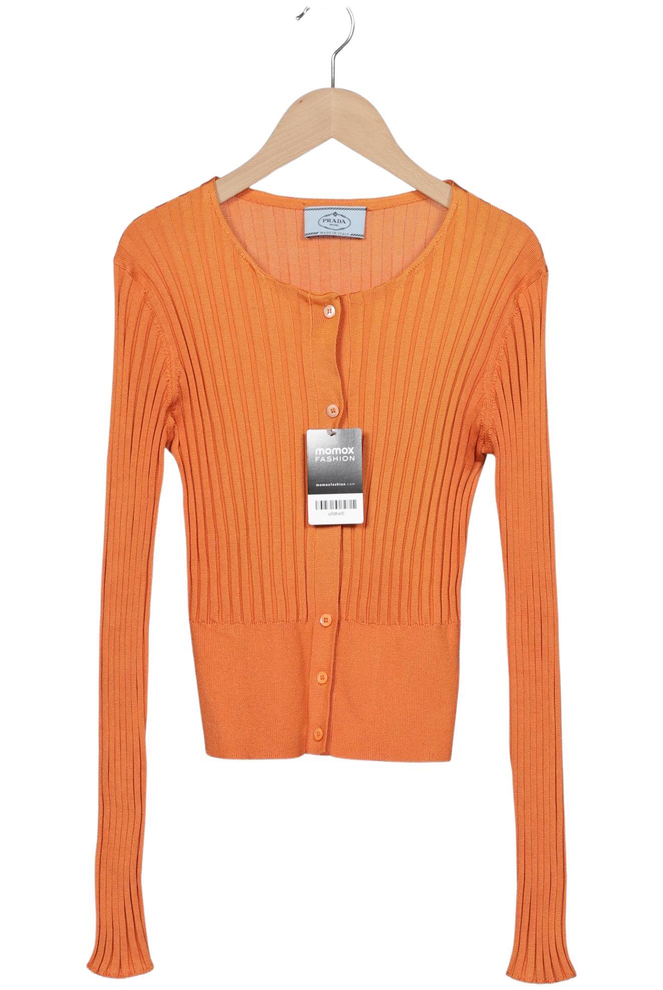 

Prada Damen Strickjacke, orange, Gr. 40