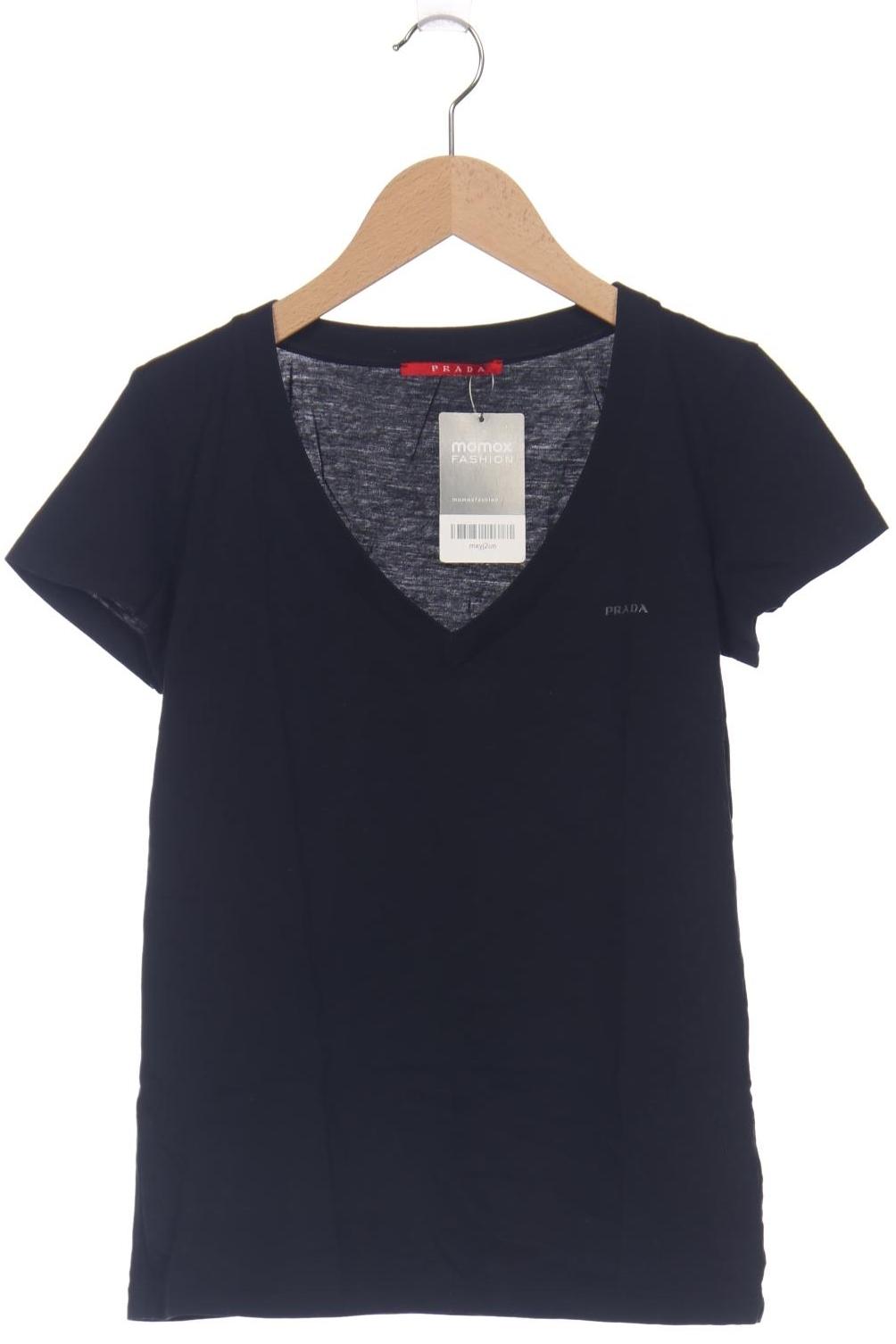

Prada Damen T-Shirt, schwarz, Gr. 36