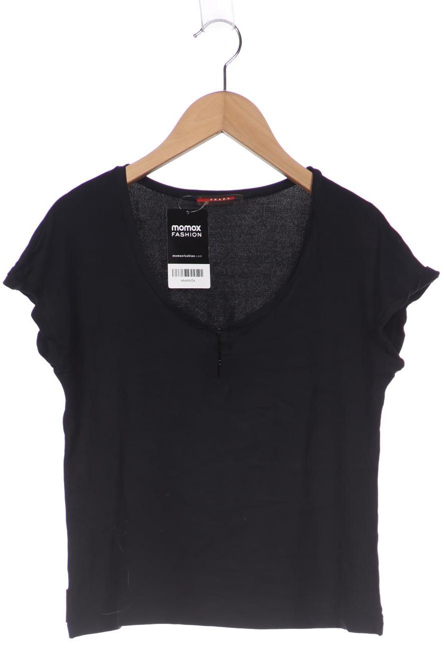 

Prada Damen T-Shirt, schwarz, Gr. 42