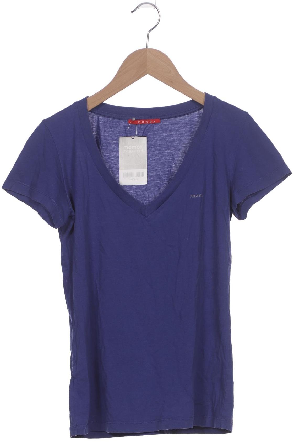 

Prada Damen T-Shirt, marineblau, Gr. 38