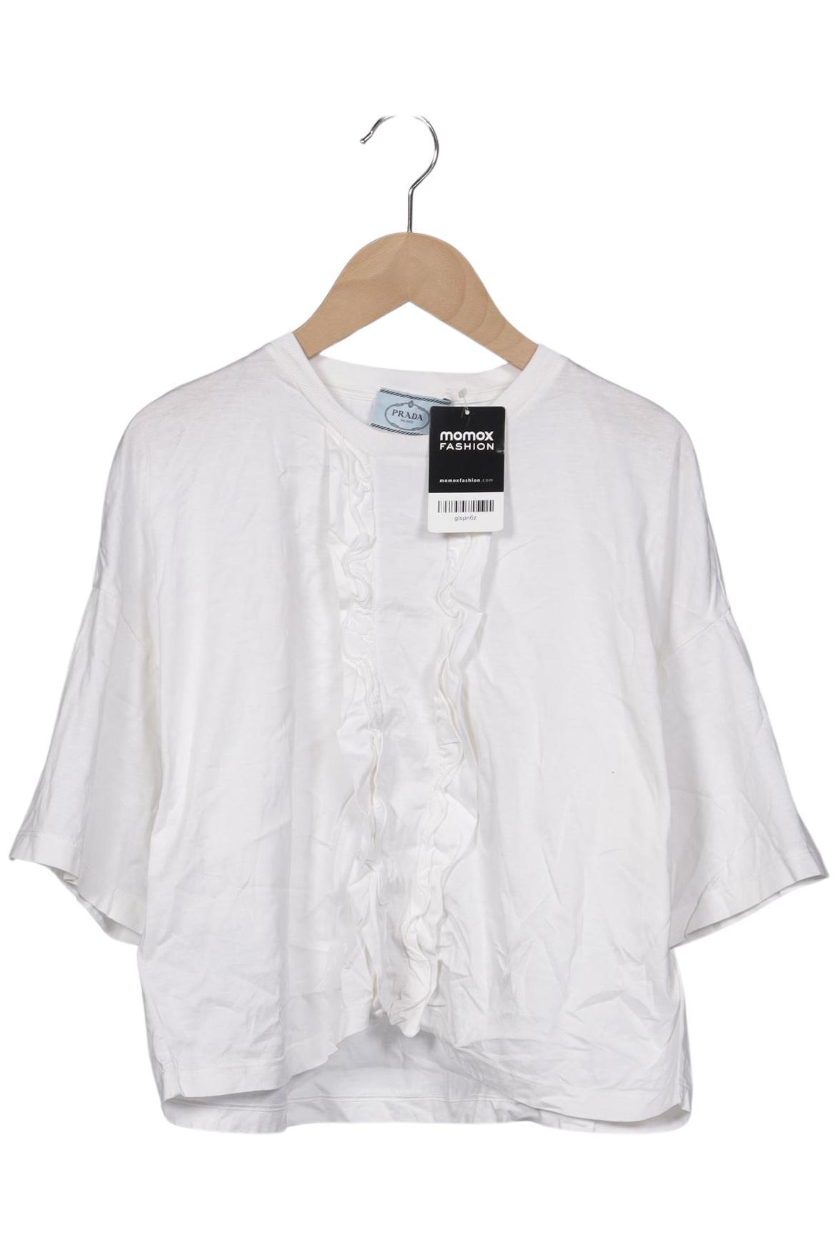 

Prada Damen T-Shirt, weiß, Gr. 34