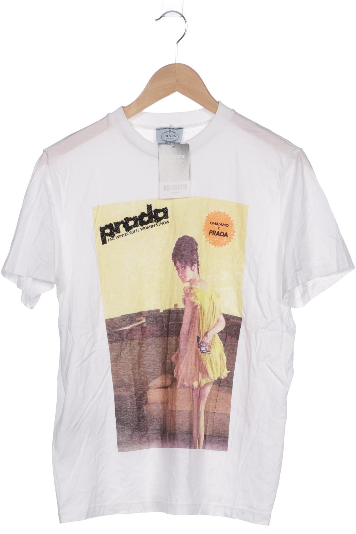 

Prada Damen T-Shirt, weiß, Gr. 38